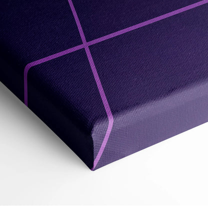 Lamborghini SC18 Inspired Silver Purple Canvas Wall Art, Vaporwave Exotic Auto Artwork, Neon Grid Garage Decor, Retro Futuristic Print