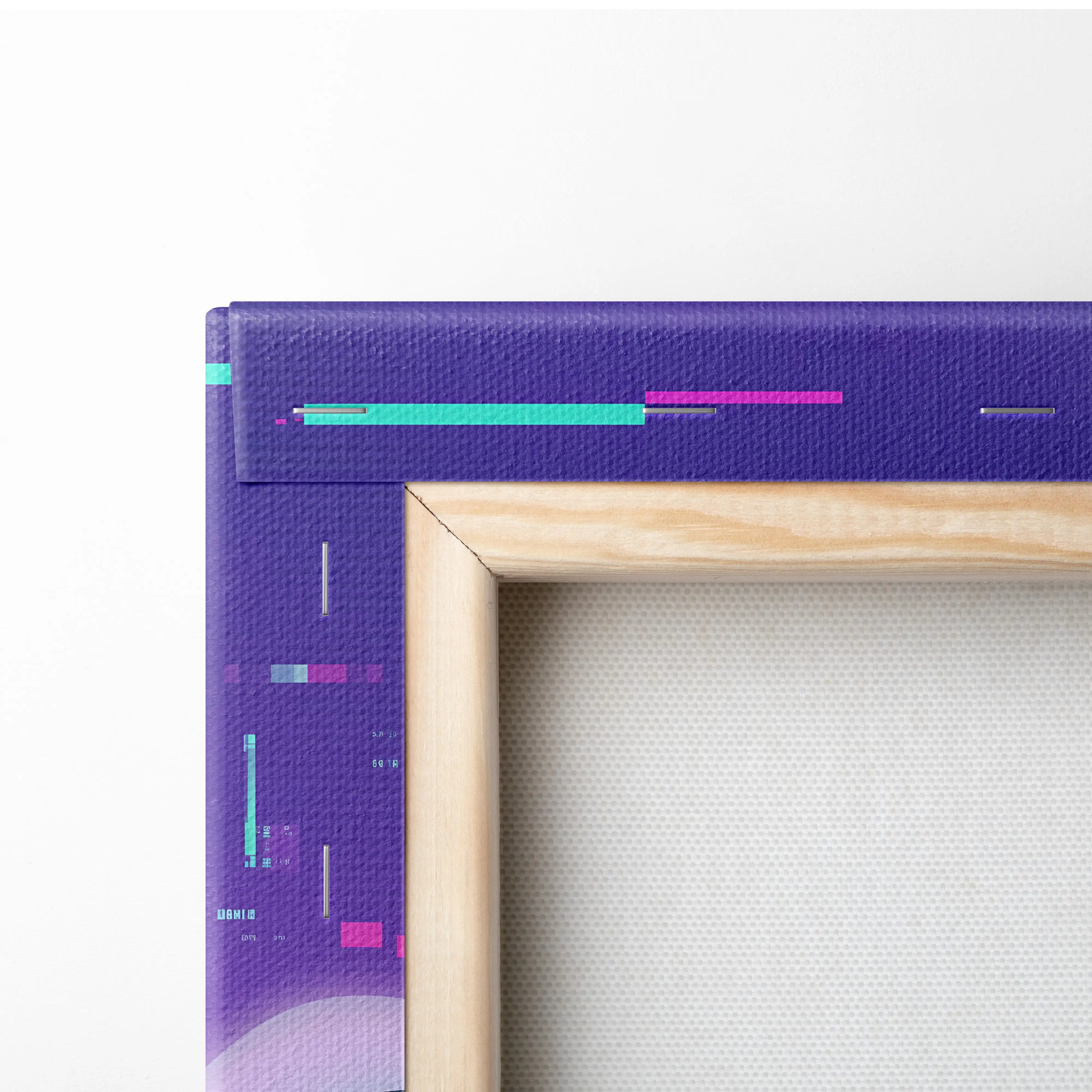 RWB Porsche 911 Inspired Vaporwave Neon City Canvas - Vaporwave Neon Art For Living Room, Retro Futurism, Gallery Print