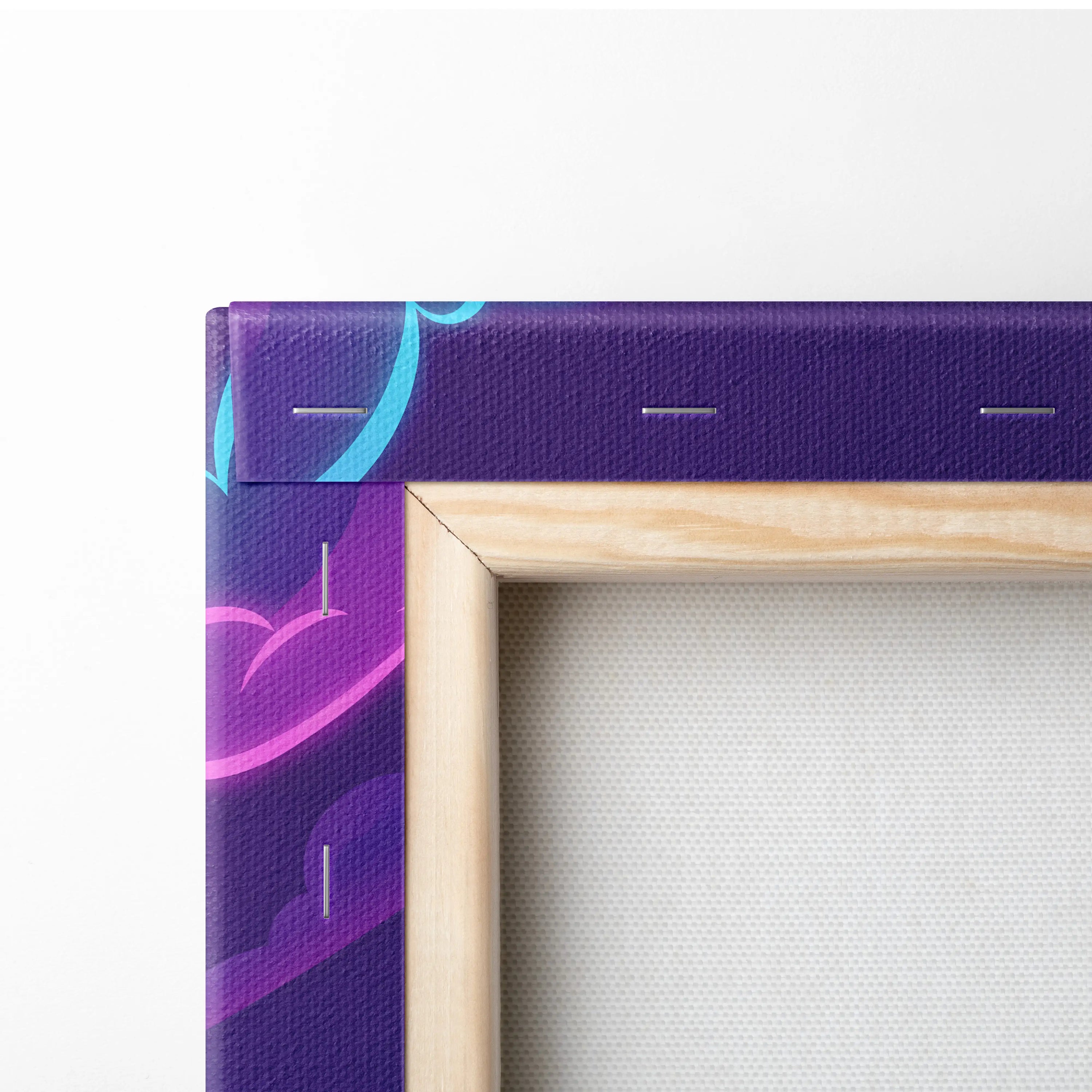 Subaru WRX STI Inspired Neon Vaporwave Car Canvas - Vaporwave Neon Pink Purple Blue Living Room Decor Retro-Futurism