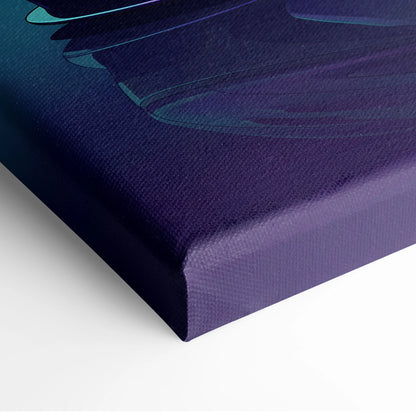 McLaren P1 Inspired Teal Purple Canvas Wall Art, Vaporwave Hypercar Artwork, Neon Grid Mountain Decor, Retro Futuristic Exotic Print