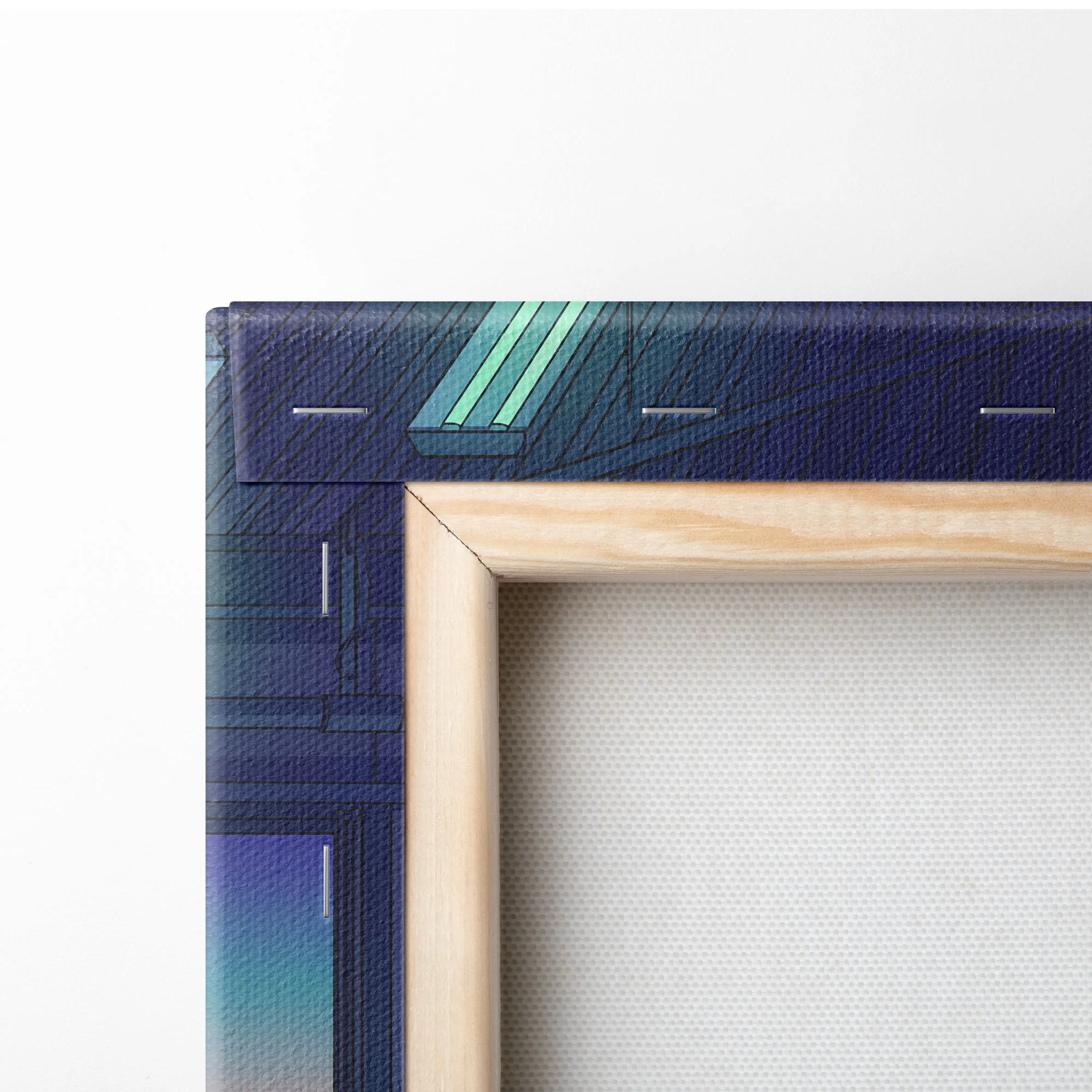 Lamborghini SC20 Inspired Silver Purple Canvas Wall Art, Vaporwave Hypercar Artwork, Neon City Garage Decor, Retro Futuristic Exotic Print