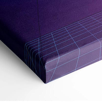 Mercedes-AMG GT Black Series Inspired Silver Purple Canvas Wall Art, Vaporwave Track Car Artwork, Neon Grid Garage Decor, Retro Futuristic Motorsport Print