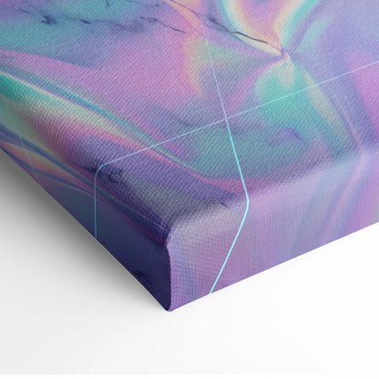 Lamborghini Huracan Performante Spyder Inspired Neon Vaporwave Canvas Art