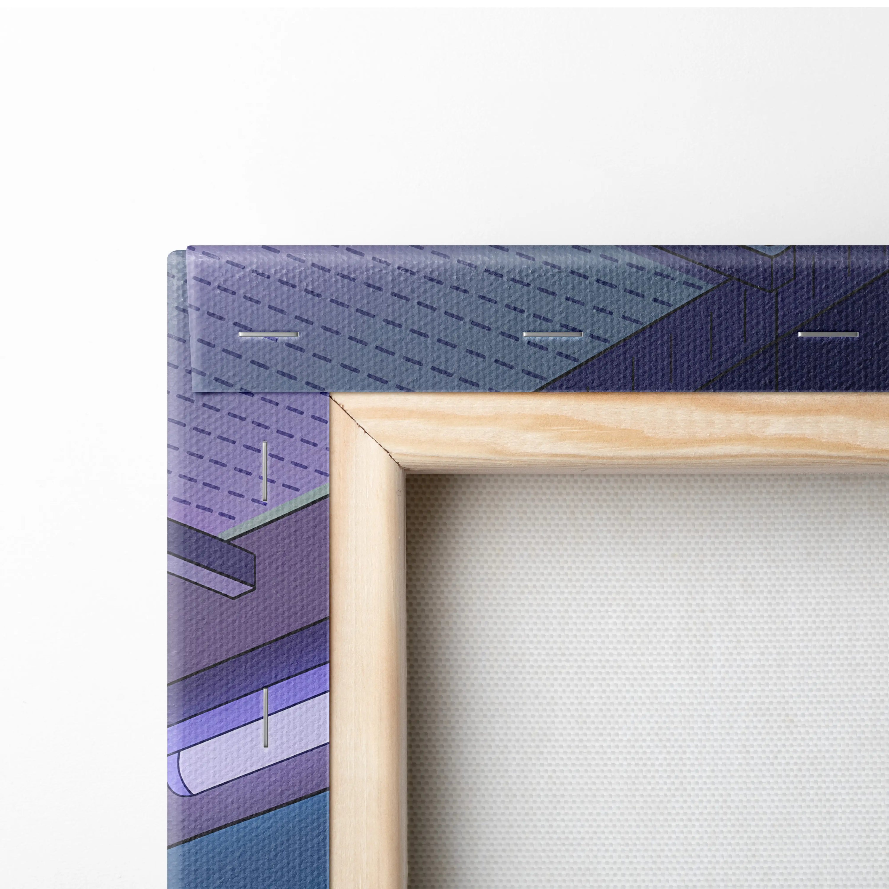 BMW M2 Inspired Vaporwave Car Canvas - Car Artwork Purple Teal Vaporwave Living Room Nostalgic Glow Retro Futurism Wall Art Canvas