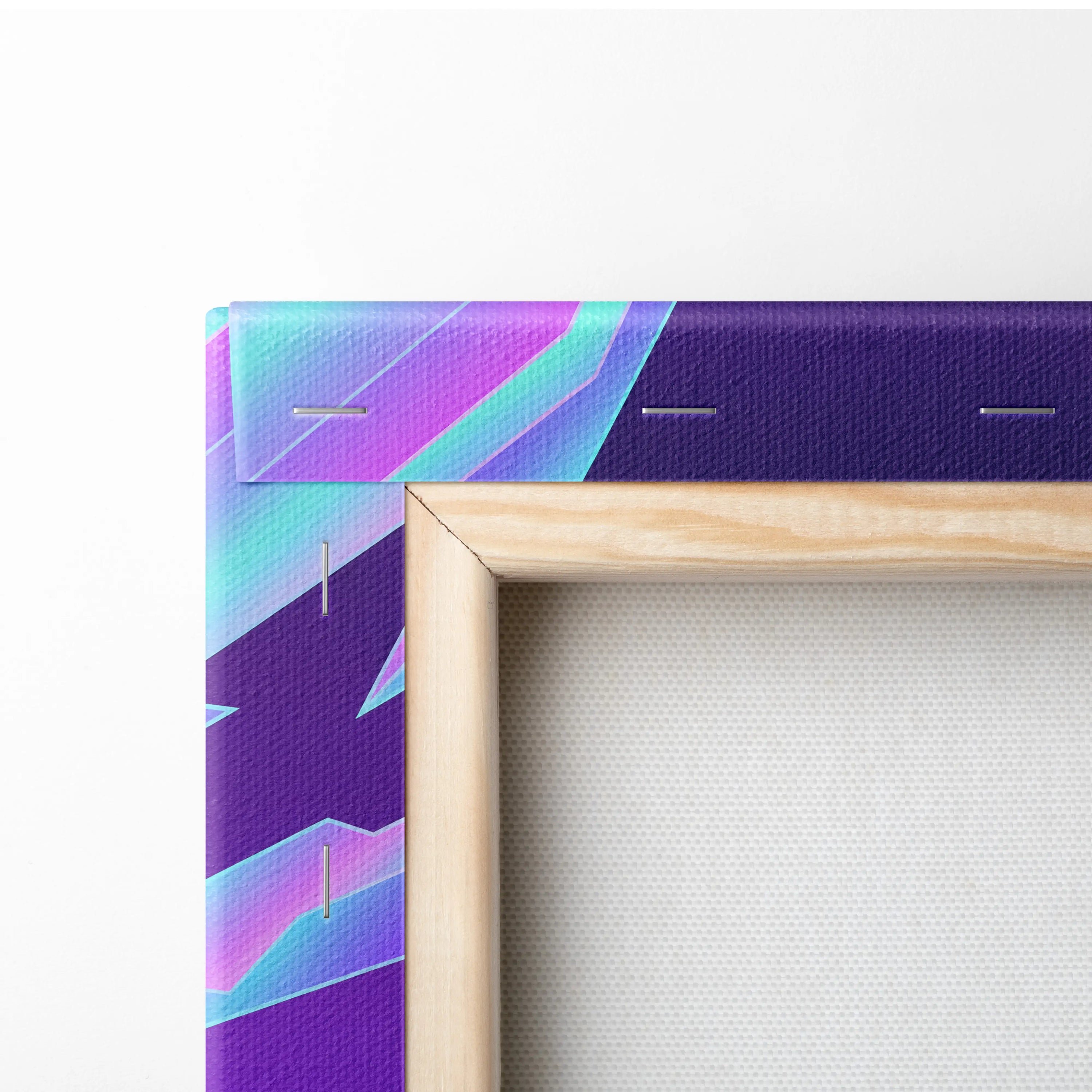 Koenigsegg Agera RS Inspired Red Purple Canvas Wall Art, Vaporwave Hypercar Artwork, Neon Grid Garage Decor, Retro Futuristic Exotic Car Print