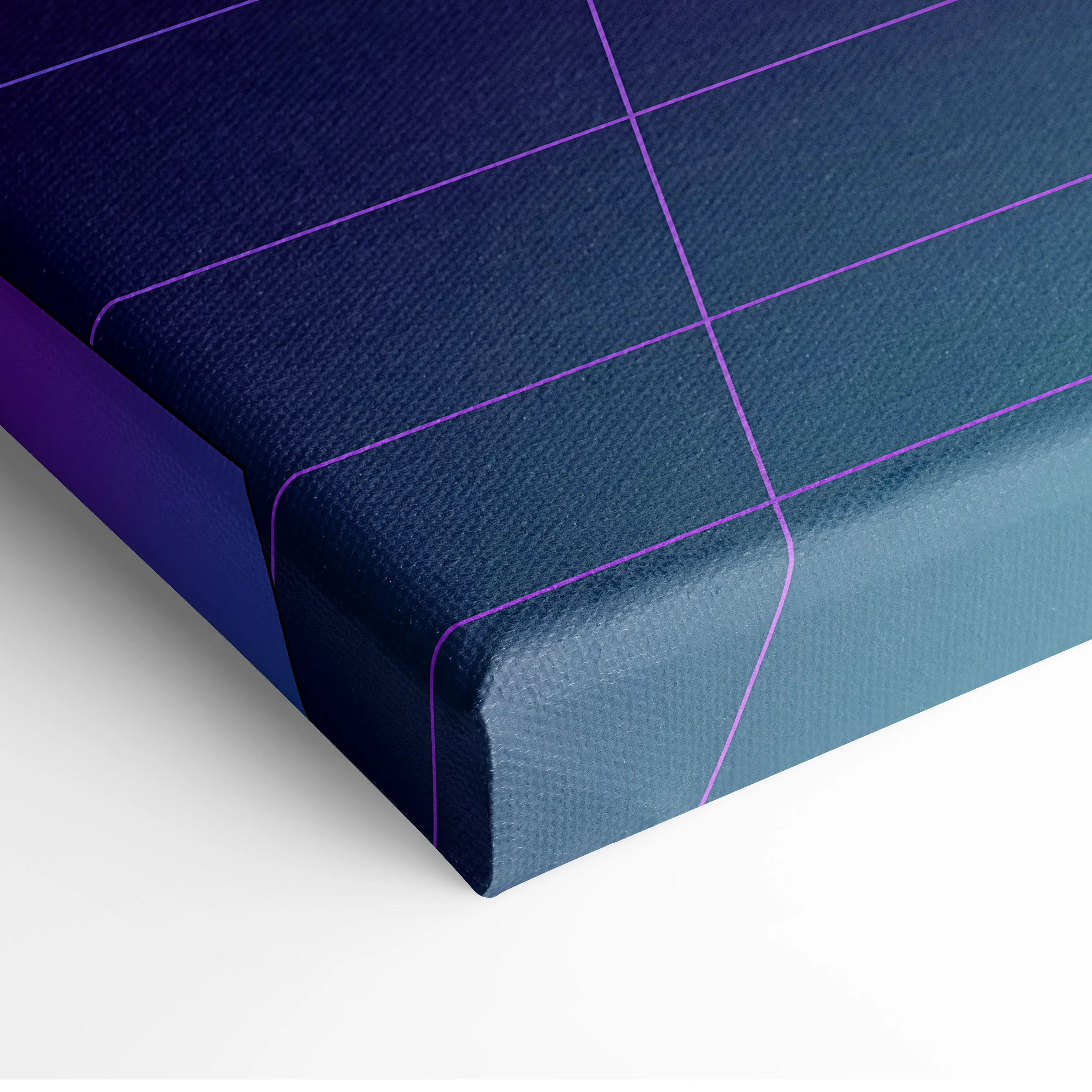 Chevrolet Camaro ZL1 Inspired Silver Purple Canvas Wall Art, Vaporwave Muscle Car Artwork, Neon Grid Garage Decor, Retro Futuristic Auto Print