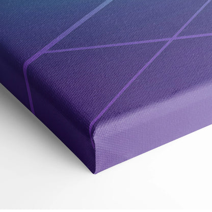 Ferrari SF90 Inspired Yellow Purple Canvas Wall Art, Vaporwave Supercar Artwork, Neon Grid Garage Decor, Retro Futuristic Exotic Car Print