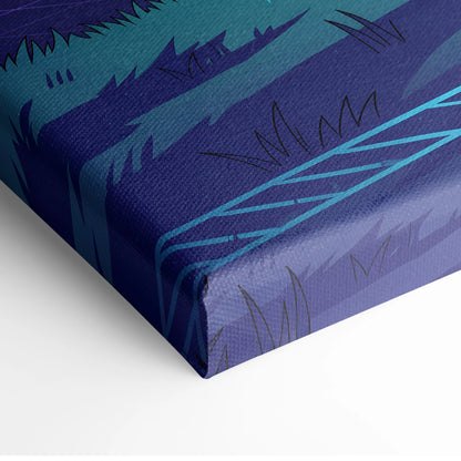 Koenigsegg Jesko Inspired White Purple Canvas Wall Art, Vaporwave Hypercar Artwork, Neon Mountain Garage Decor, Retro Futuristic Exotic Car Print