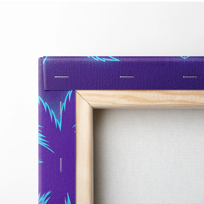 Ferrari Retro Supercar Inspired Neon Sunset Vaporwave City - Car Art Neon Purple Pink Blue Living Room Retro Nostalgia Neon City