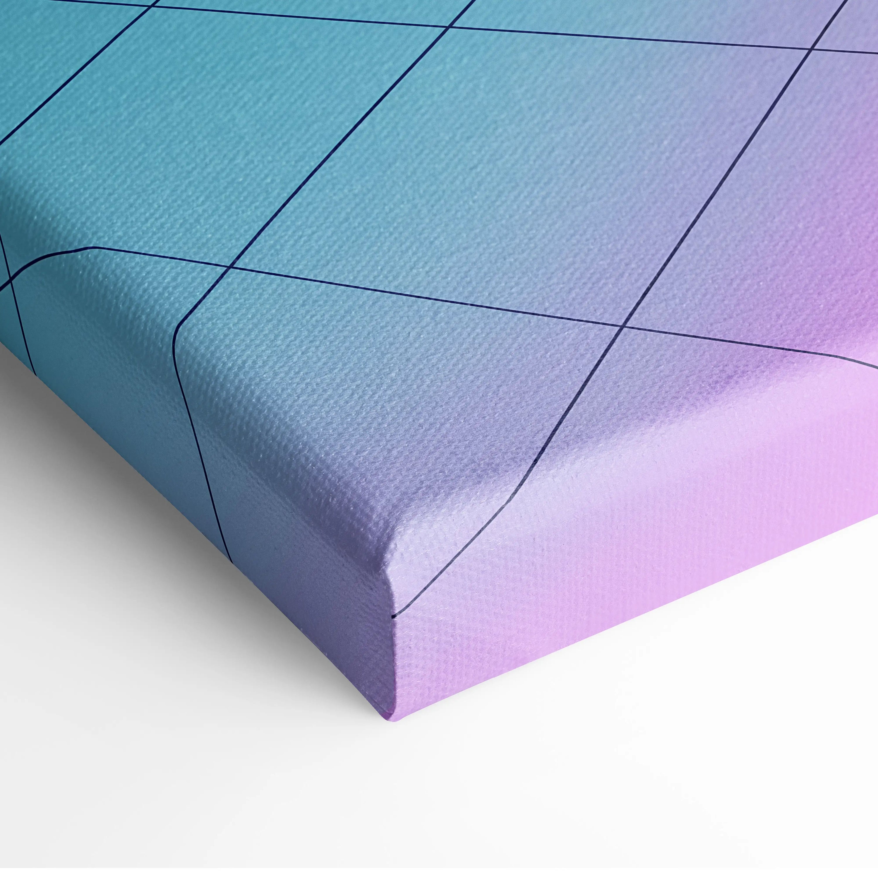 Nissan GT-R R35 Inspired Neon Vaporwave Night Drive - Neon Pink Blue Car Living Room Retro Futurism Canvas