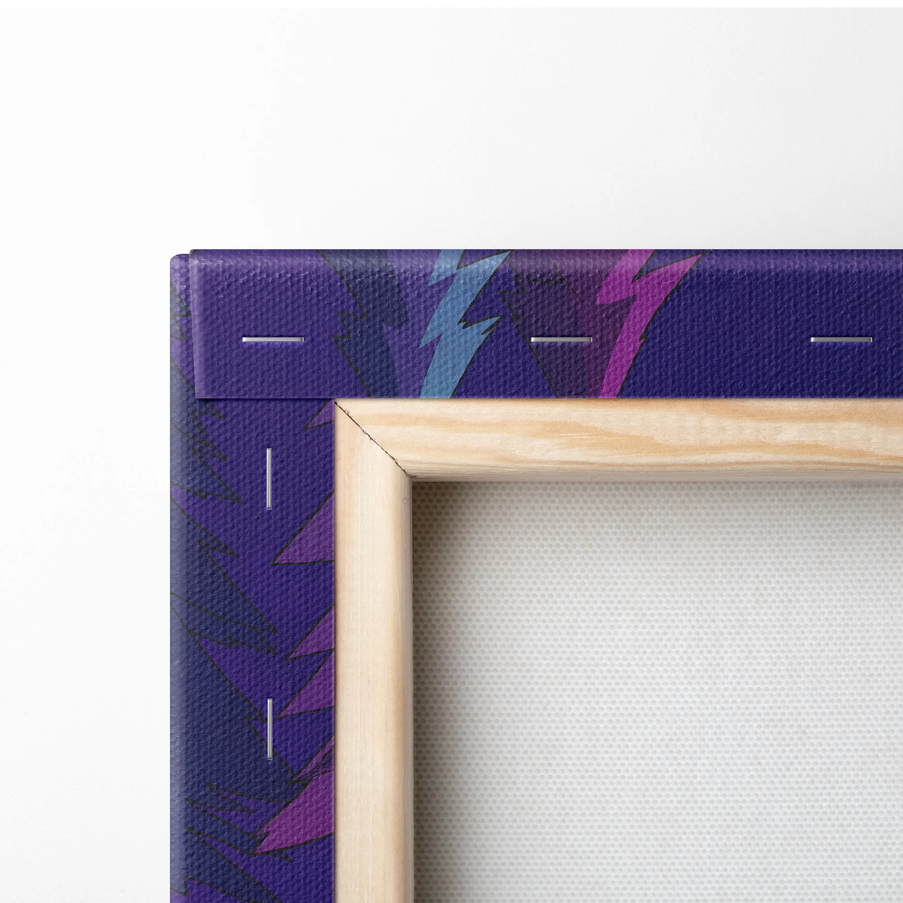 Toyota Supra MK5 Inspired Green Purple Canvas Wall Art Vaporwave Forest Road Car Artwork, Neon JDM Sports Car Garage Decor