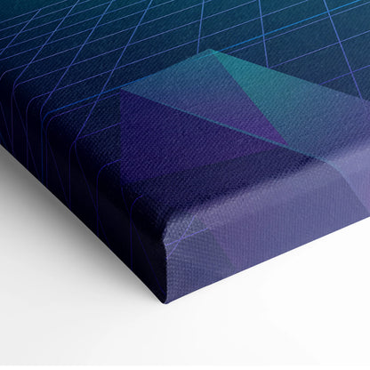 Mercedes-AMG GT Black Series Inspired Silver Teal Canvas Wall Art, Vaporwave Track Car Artwork, Neon Grid Garage Decor, Retro Futuristic Motorsport Print