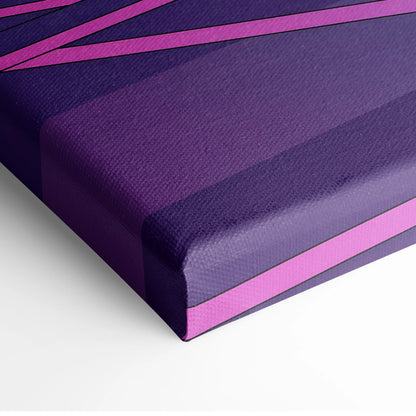 Nissan GT-R R35 Inspired Black Purple Canvas Wall Art Vaporwave JDM Supercar Artwork Neon City Garage Decor Retro Futuristic Skyline Print