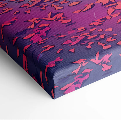 Mazda Miata Inspired Vaporwave Car Canvas - Car Vaporwave Neon Pink Purple Living Room Teal Retro-Futuristic Nostalgic Mood Decor