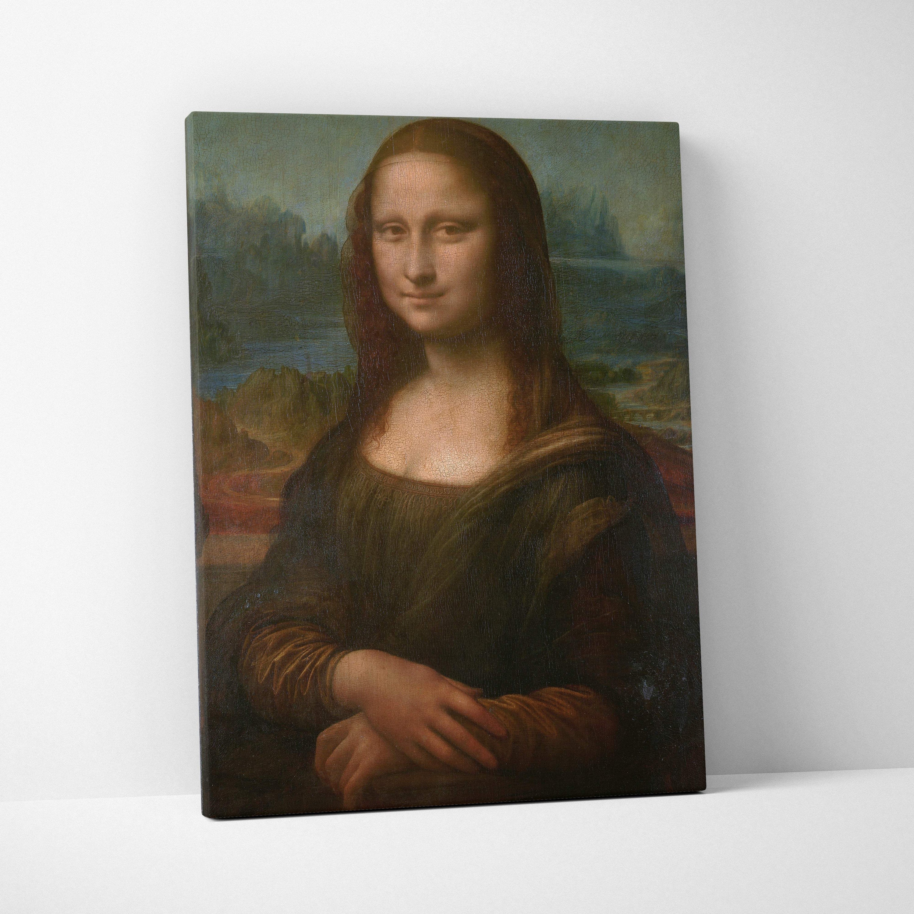 Framed Mona Lisa canvas print by Leonardo da Vinci