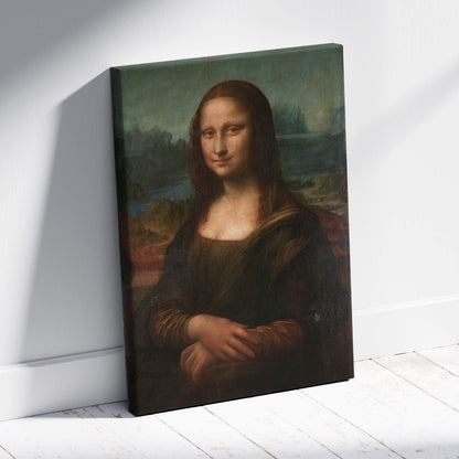 Framed Mona Lisa canvas print by Leonardo da Vinci