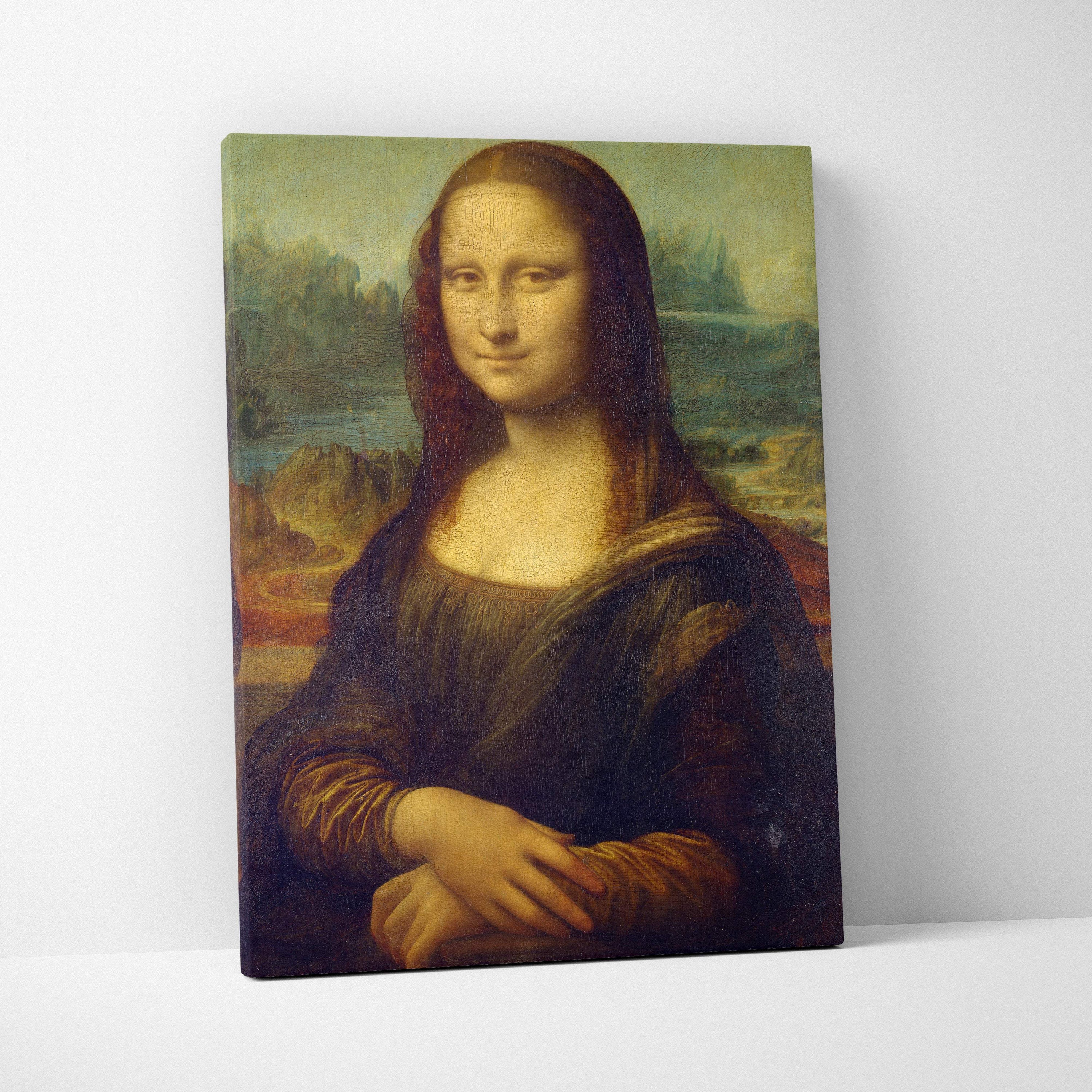 Mona Lisa canvas print by Leonardo da Vinci with enigmatic smile