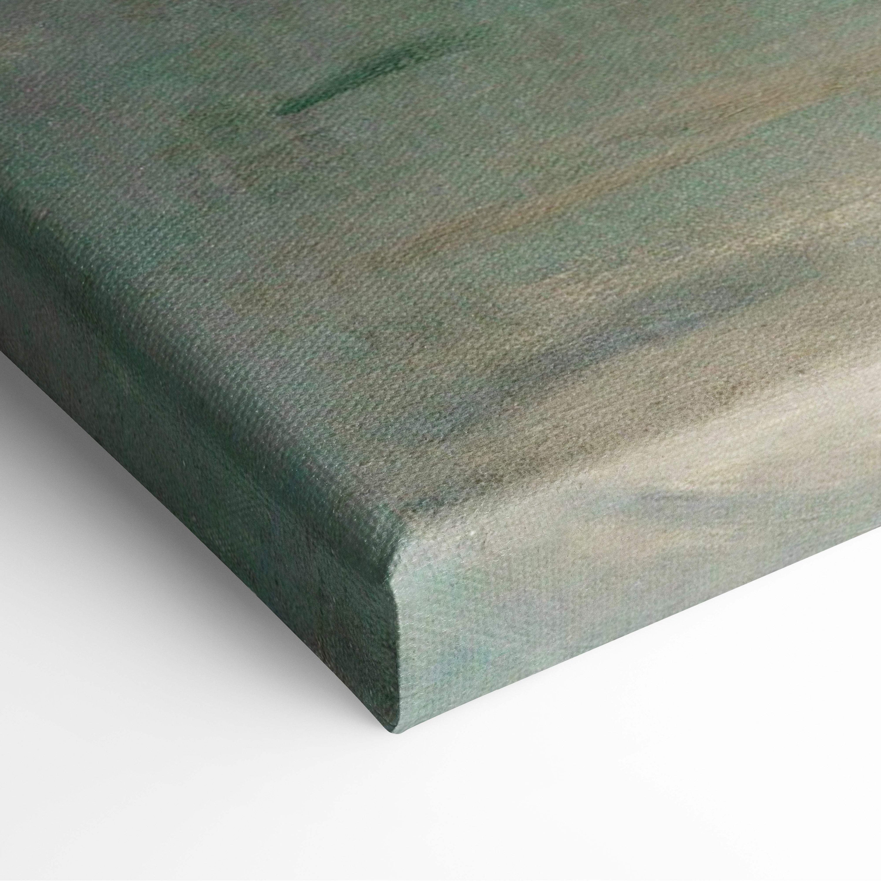 Impression Sunrise by Claude Monet muted green gray abstract canvas print