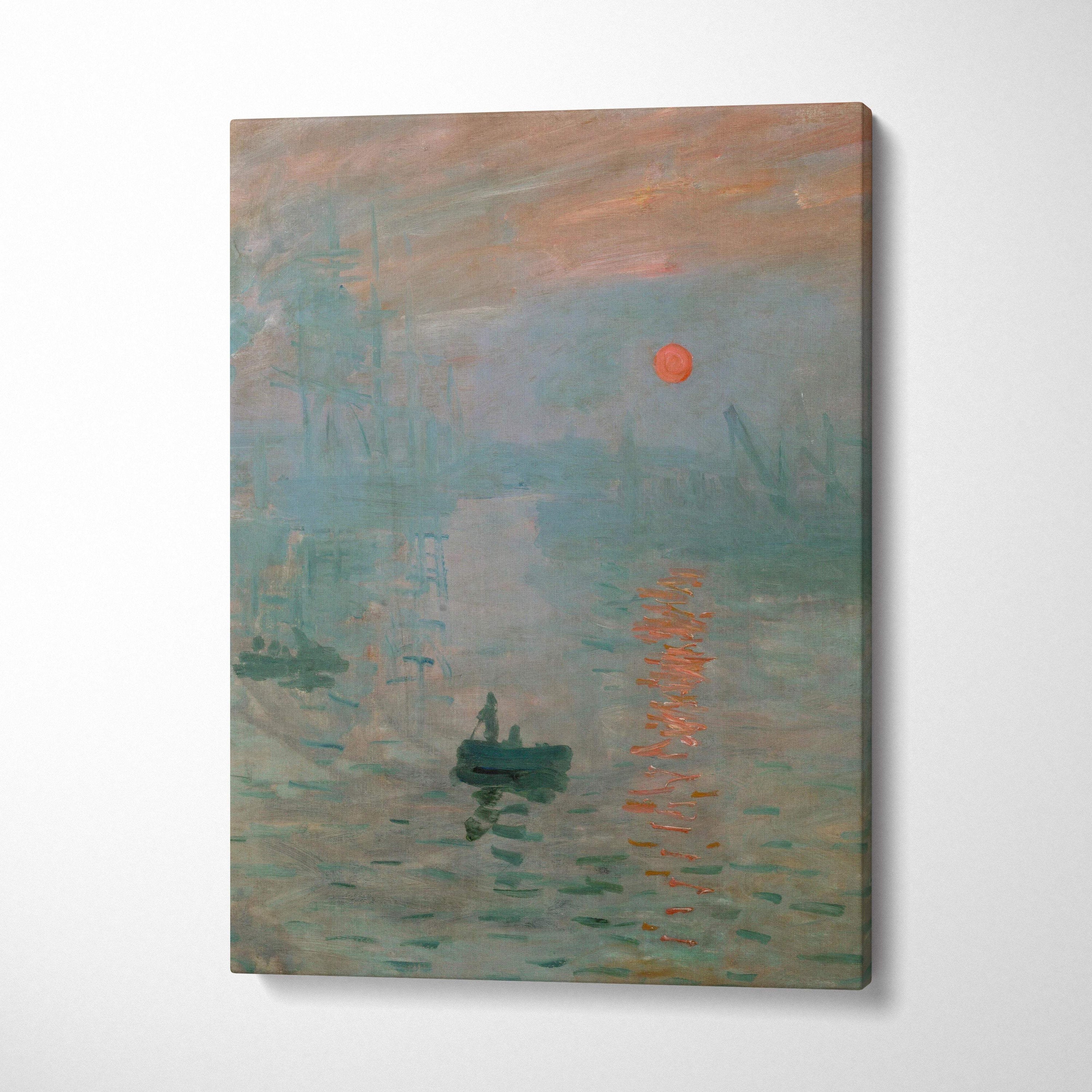 Impression Sunrise by Claude Monet soft-focus canvas print