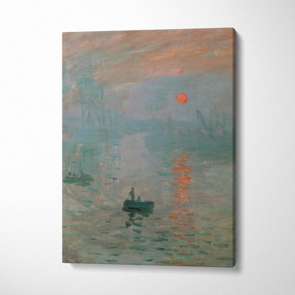 Impression Sunrise by Claude Monet soft-focus canvas print