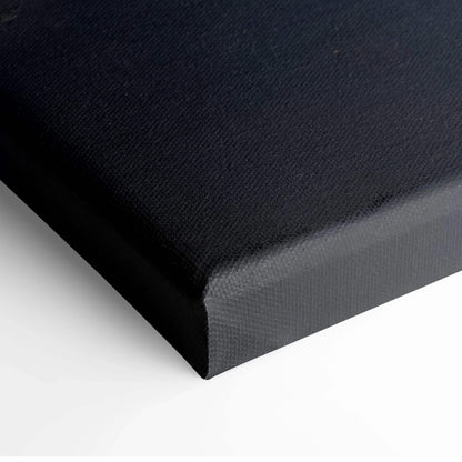 Black textured canvas back of Winding Mountain Road Yosemite wall art