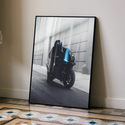 Biker Poster #005 - Male | AGV Pista Helmet | Yamaha R6 Motorcycle - Throttle Designs