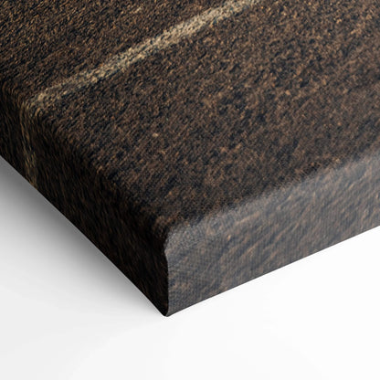 Close-up of high-resolution textured canvas art with rich brown tones and fine detail, museum-quality wall art.