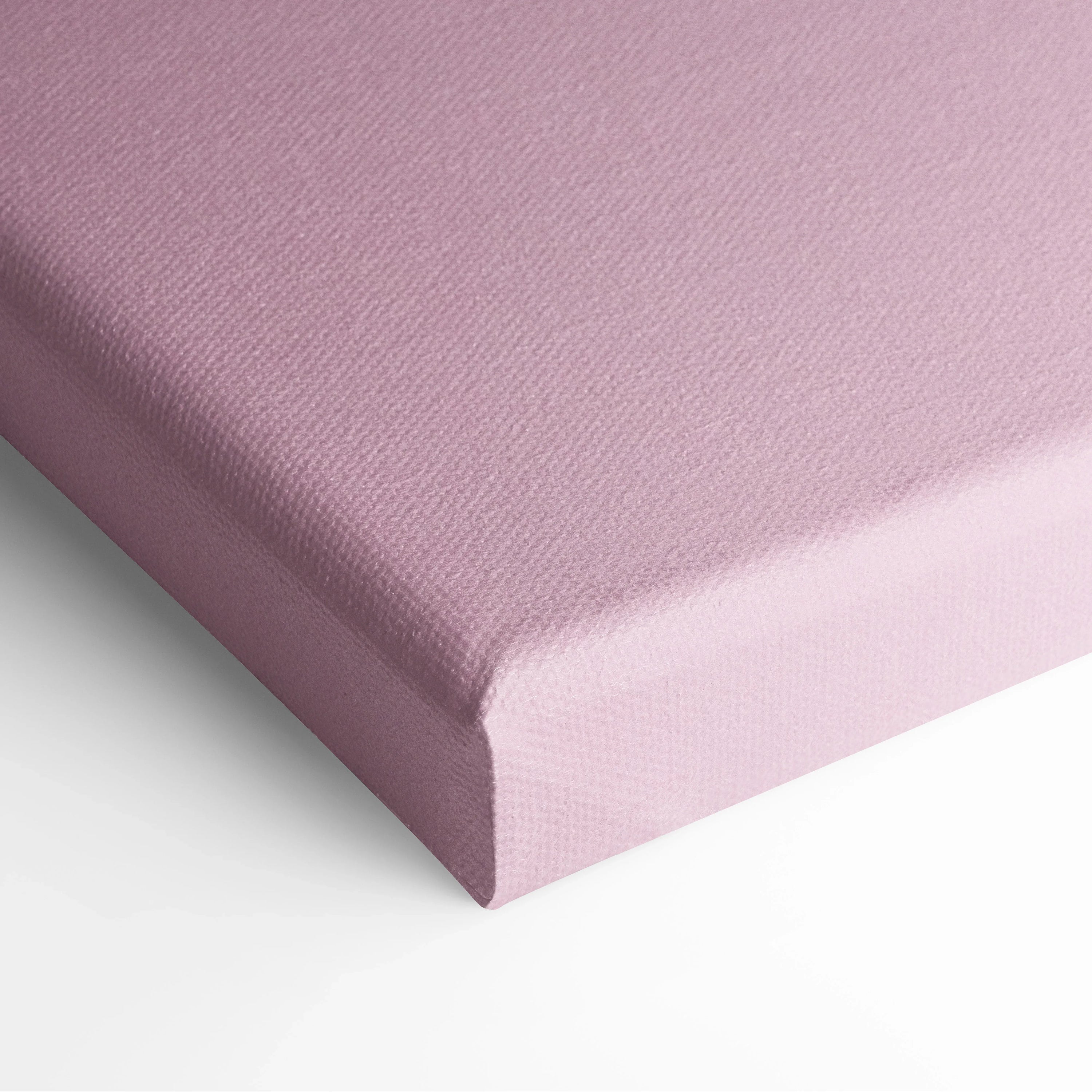 Minimalist pink digital canvas wall art with subtle textured fabric detail decor.