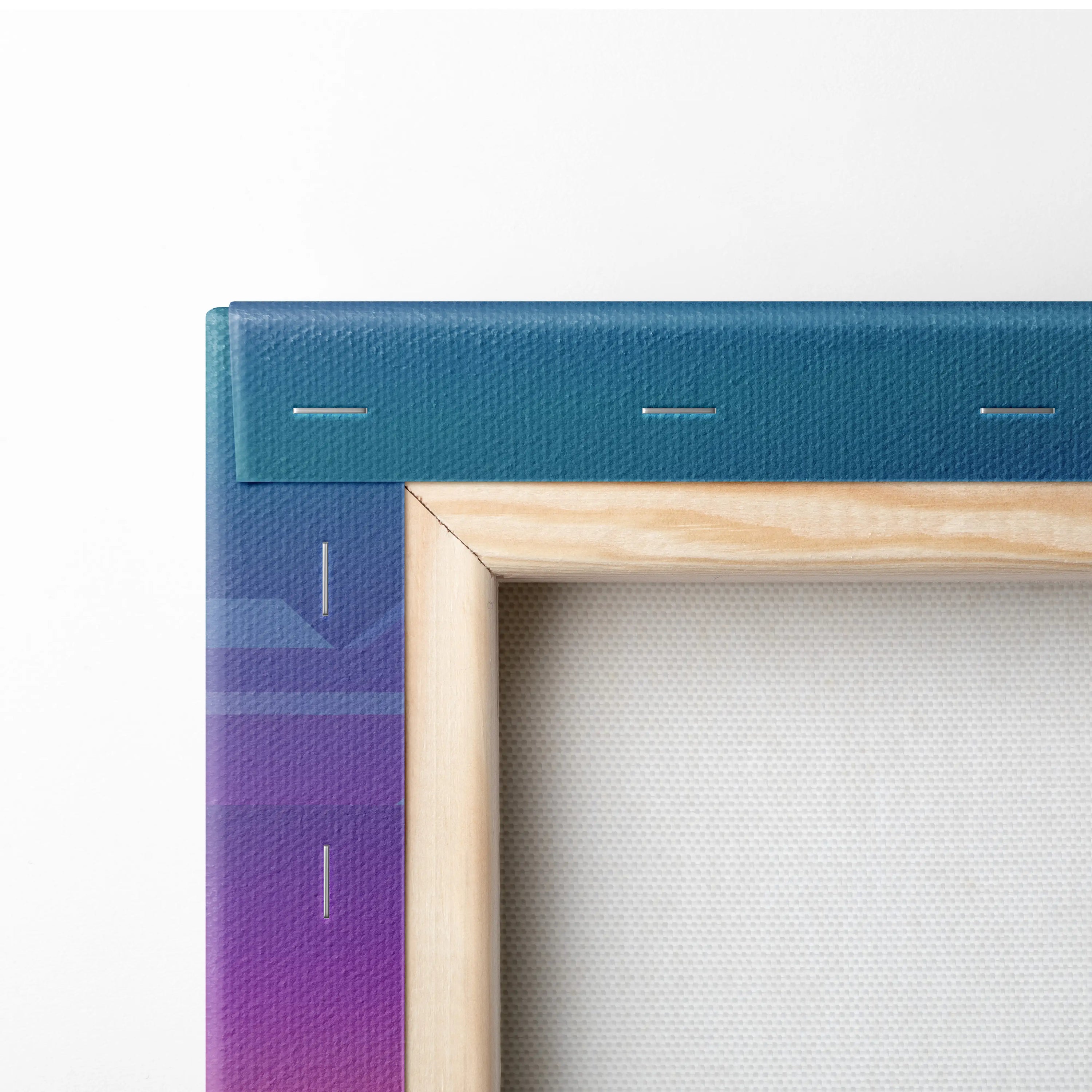 Neon Mountain City Vaporwave Canvas - Vaporwave City Neon Pink Blue Living Room Art - Dreamy Neon City Wall Art Canvas