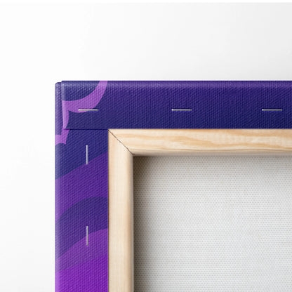 Vaporwave Fuji Dream Canvas - Mount Fuji Purple Pink Blue Living Room Vaporwave Dream Neon Nostalgia Wall Art Canvas