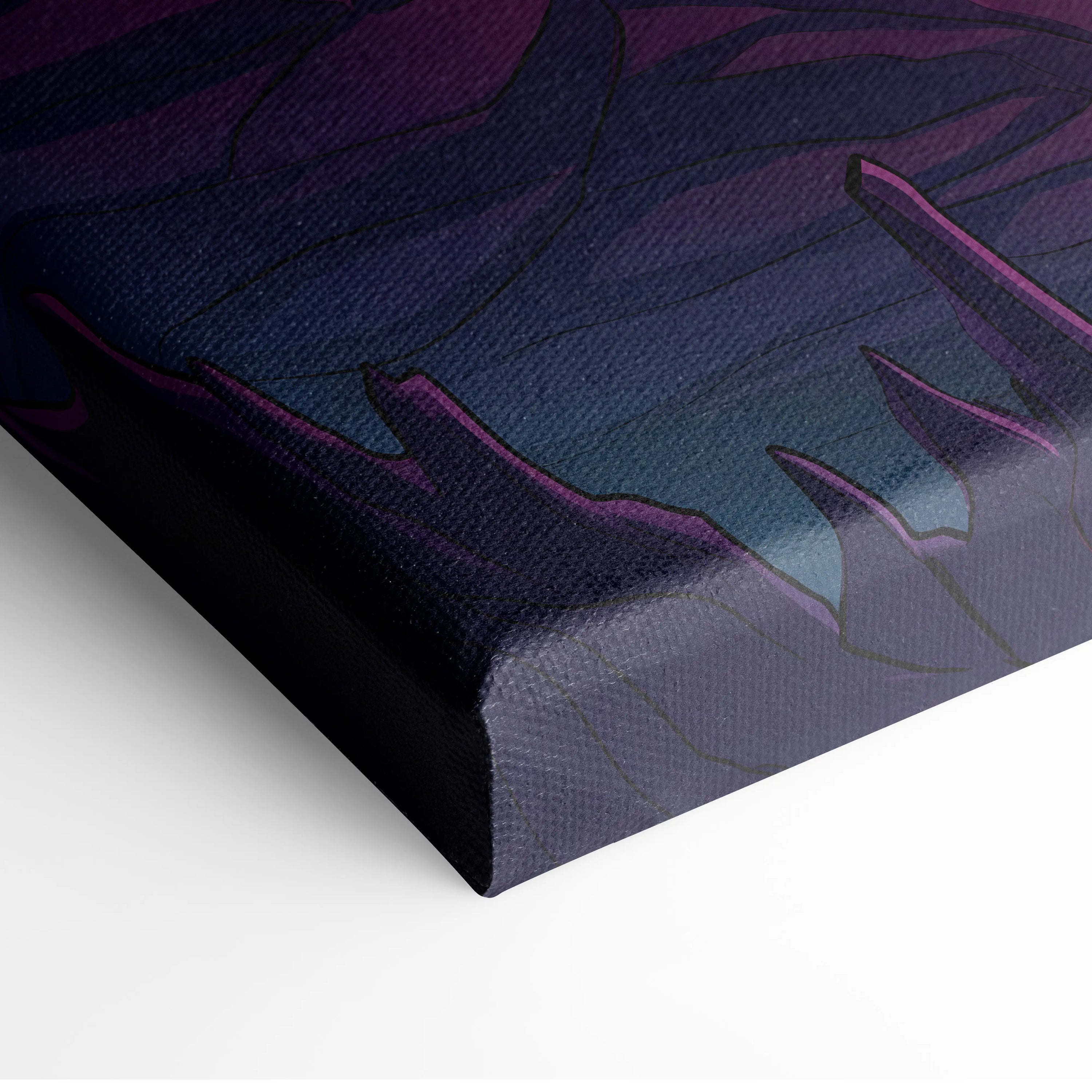 Vaporwave Neon Tree Canvas - Tree Neon Pink Purple Living Room Vaporwave Vibrant Synthwave Mood Gallery Art