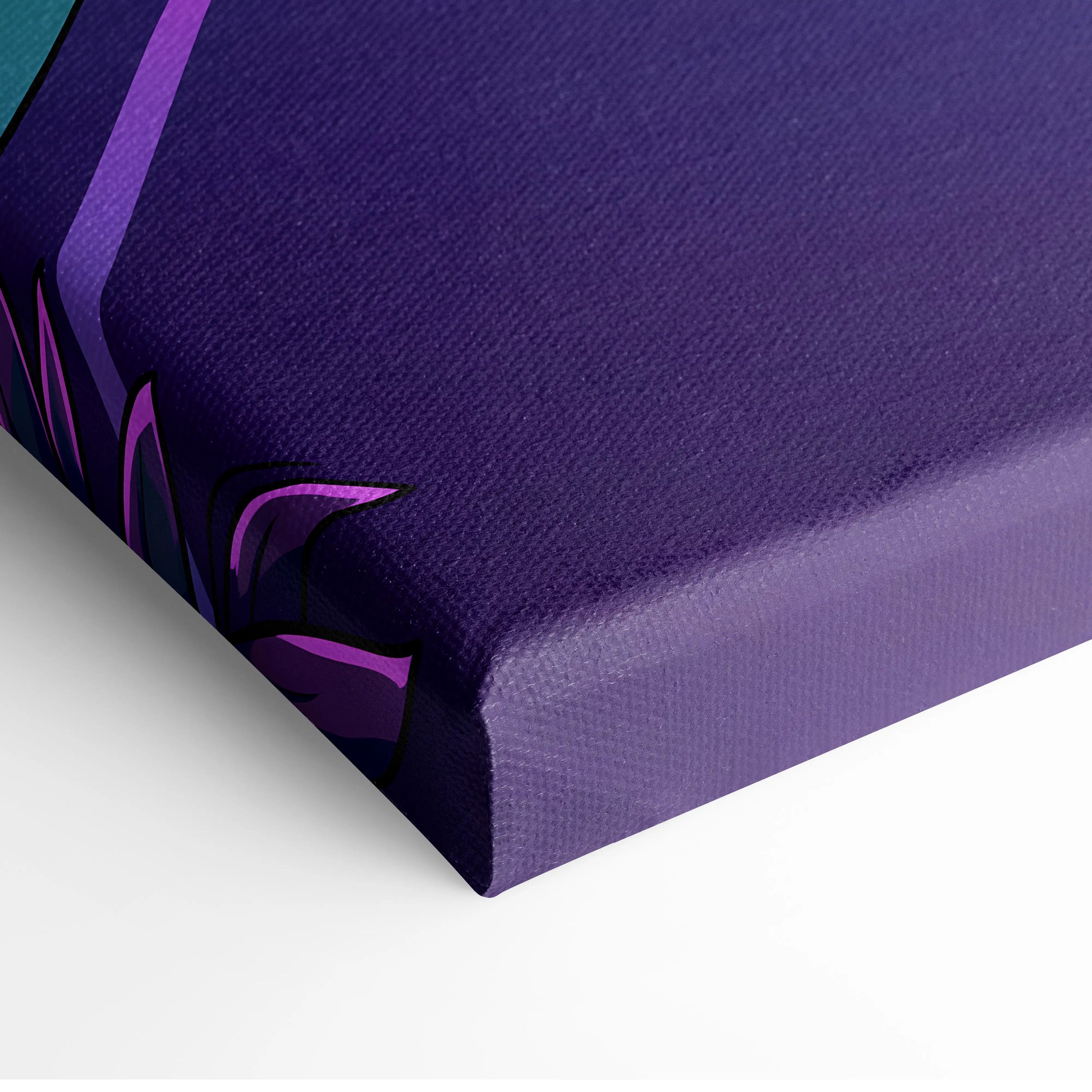 Neon Vaporwave Sphere Canvas - Vaporwave Scene Purple Pink Blue Living Room Retro Dreamy Neon Gallery Wall Canvas