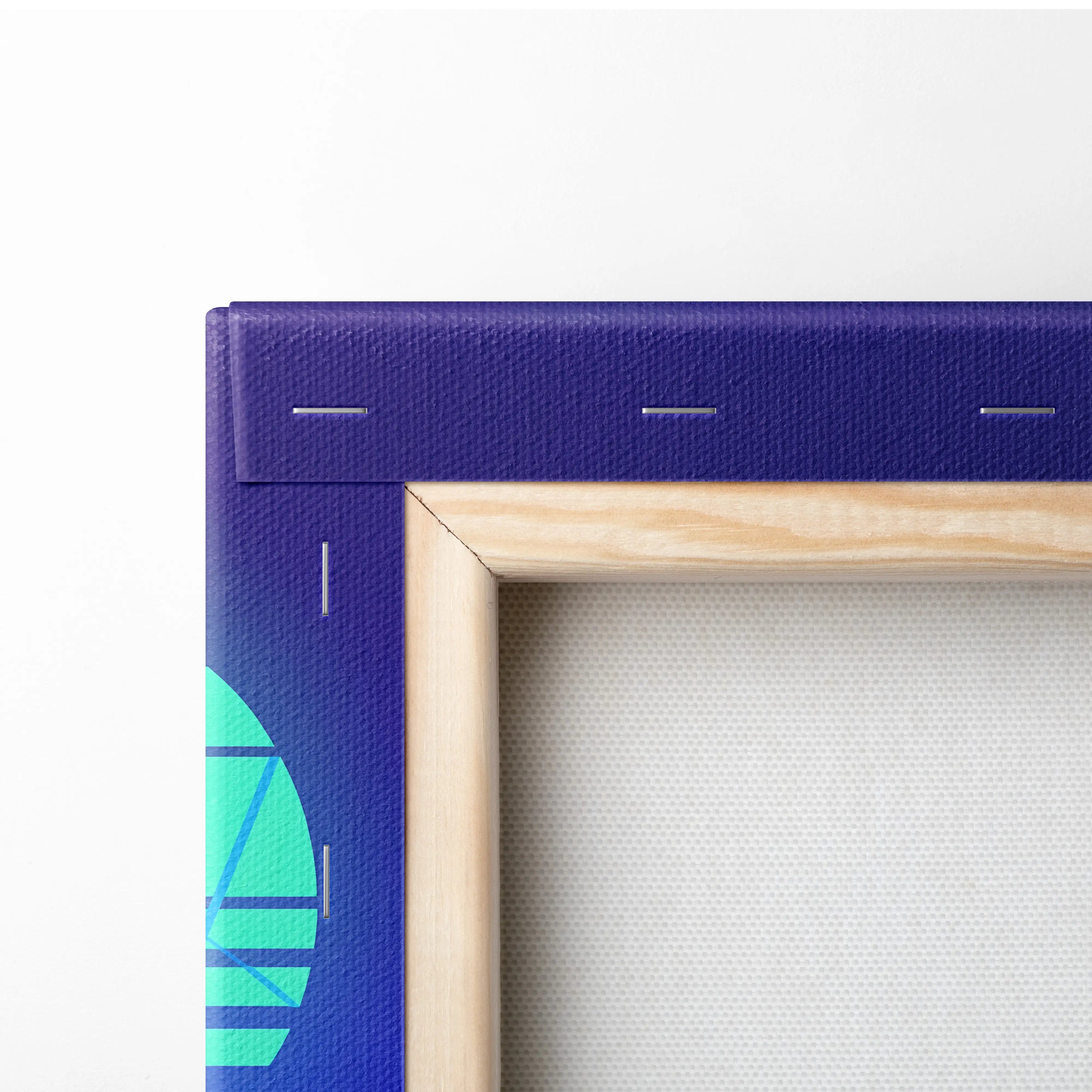 Neon Prism Vaporwave Canvas - Vaporwave Neon Blues Pinks Living Room Dreamy Retro Futurism Synthwave Canvas