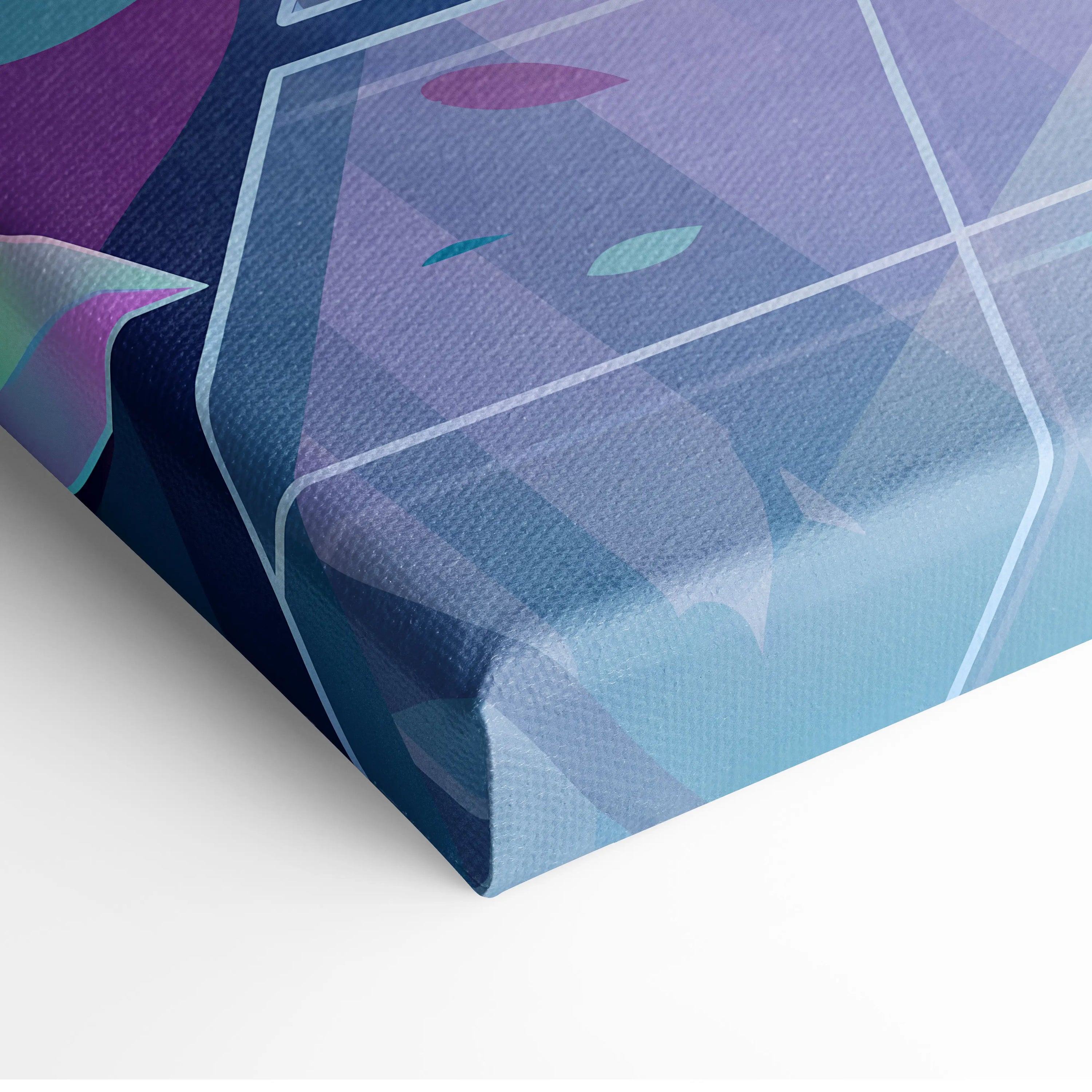 Vaporwave Neon Sunset Canvas - Vaporwave Artwork Neon Teal Living Room Retro Futurism Dreamy Neon Vaporwave Canvas