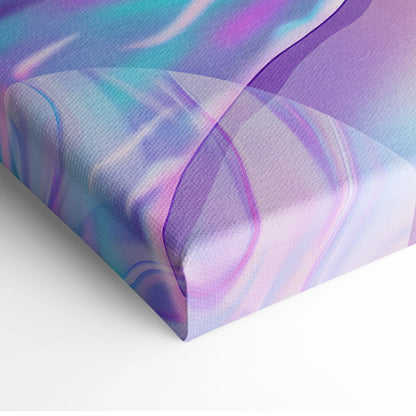Neon Palm Vaporwave Canvas - Vaporwave Landscape Neon Pink Blue Living Room Decor Dreamy Mood Neon Aesthetic Canvas