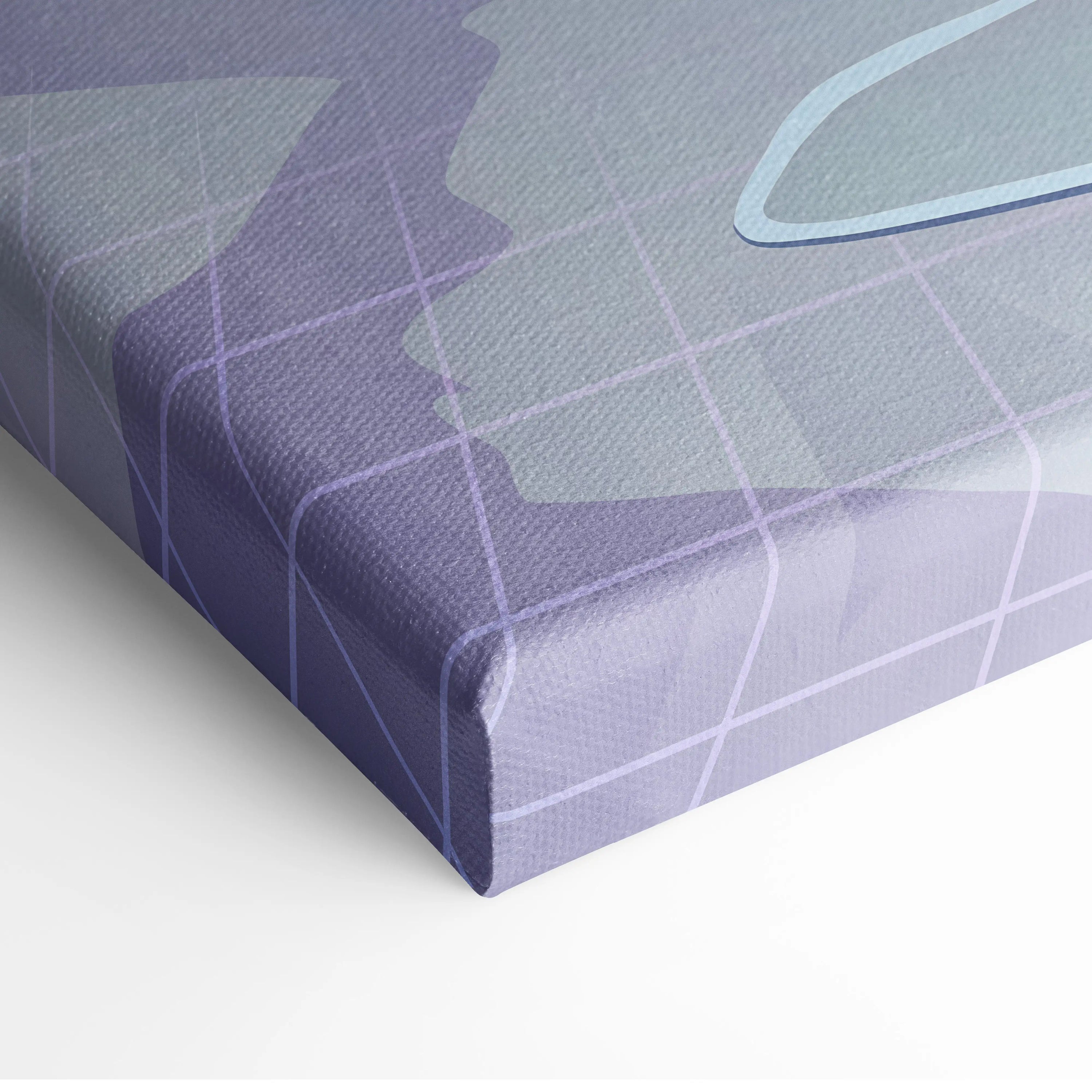 Neon Palm Vaporwave Canvas Sunset - Palm Trees Sunset Purple Pink Blue Living Room Vaporwave Dreamy Neon Retro Canvas