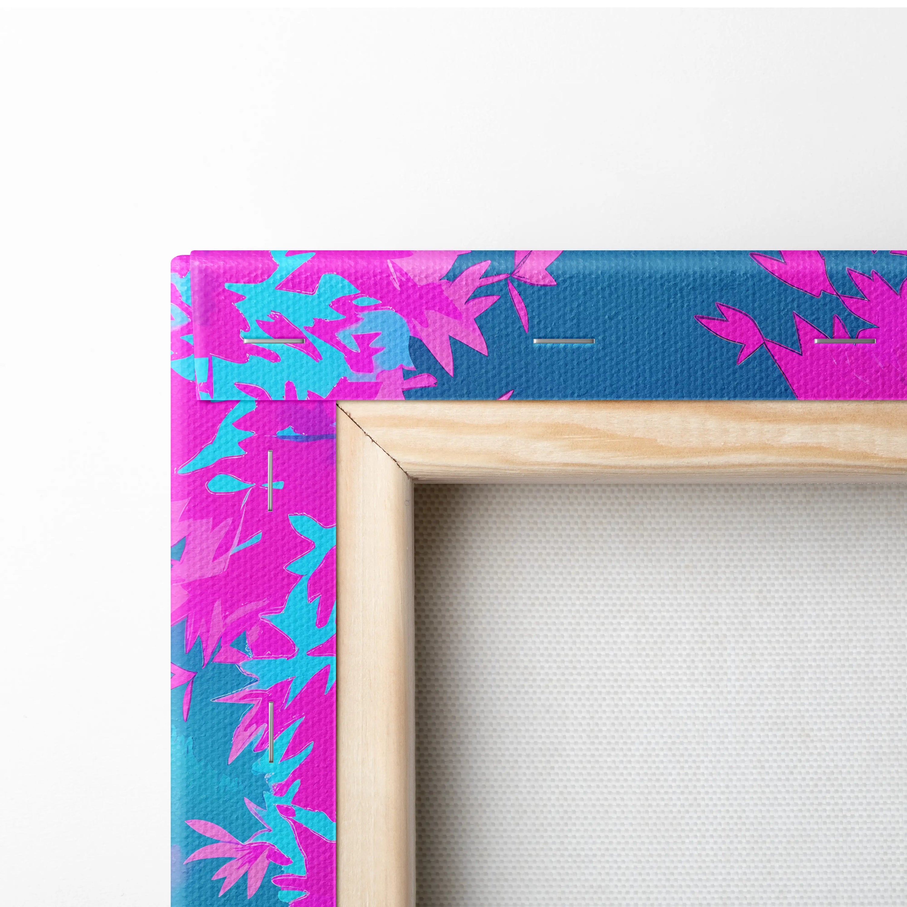 Neon Vaporwave Sunset Canvas - Vaporwave Landscape Neon Pink Living Room Synthwave Dreamy Neon Mood, Retro Futurism