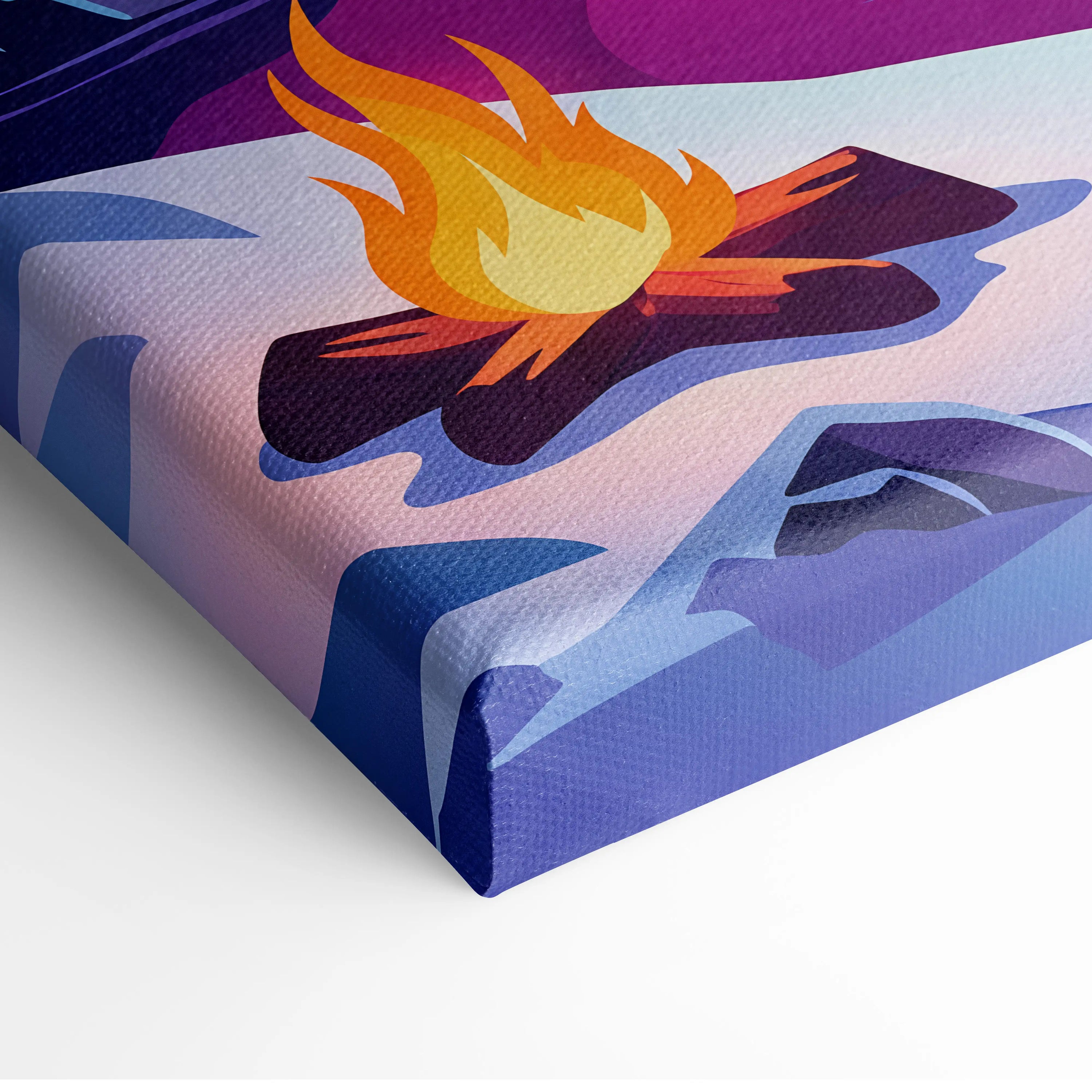 Neon Night Vaporwave Canvas - Vaporwave Landscape Purple Teal Living Room Synthwave Dreamy Night Retro Wall Art Canvas