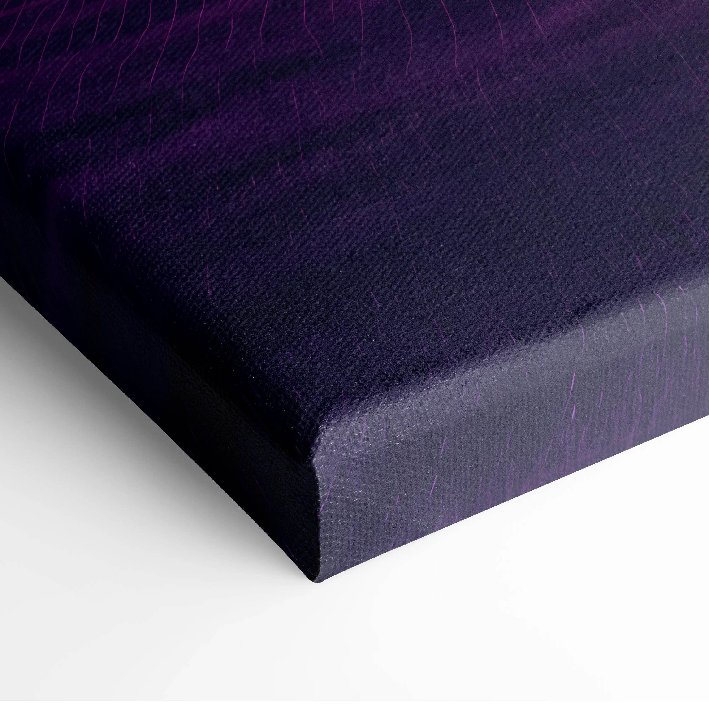 Neon Sunset Vaporwave Canvas - Tree Silhouette Purple Pink Living Vaporwave Dreamy Nostalgic Retro-Futurism Canvas