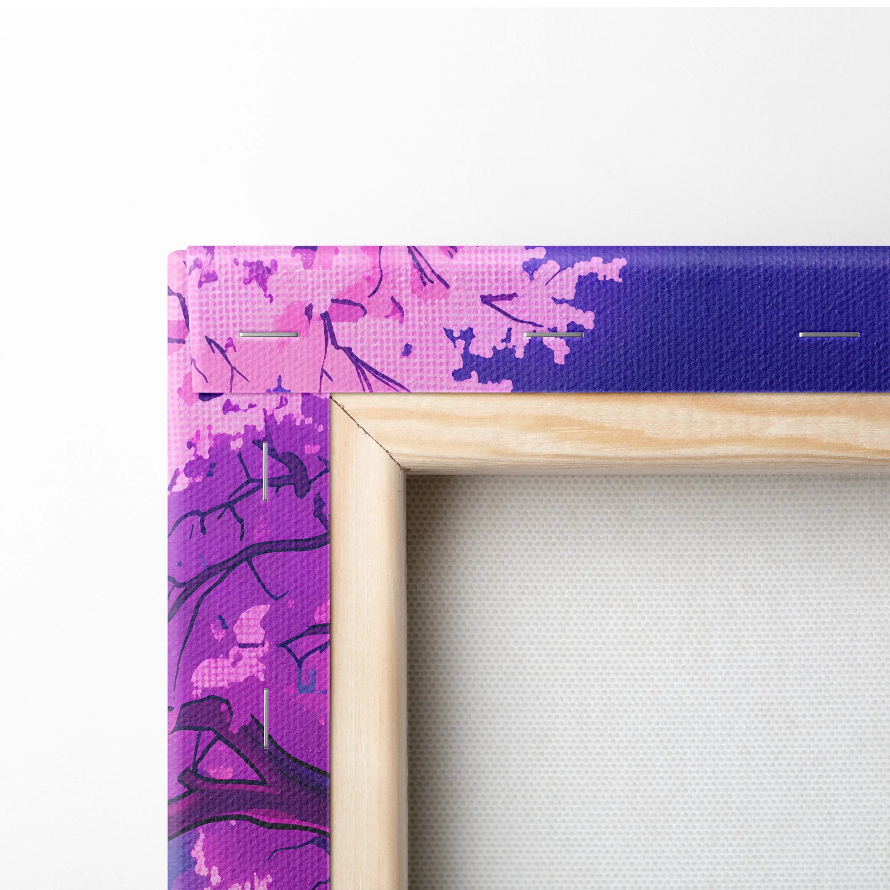 Neon Vaporwave Dreamscape Canvas - Vaporwave Cityscape Neon Pink Purple Blue Living Room Retro Futurism Dreamy Canvas