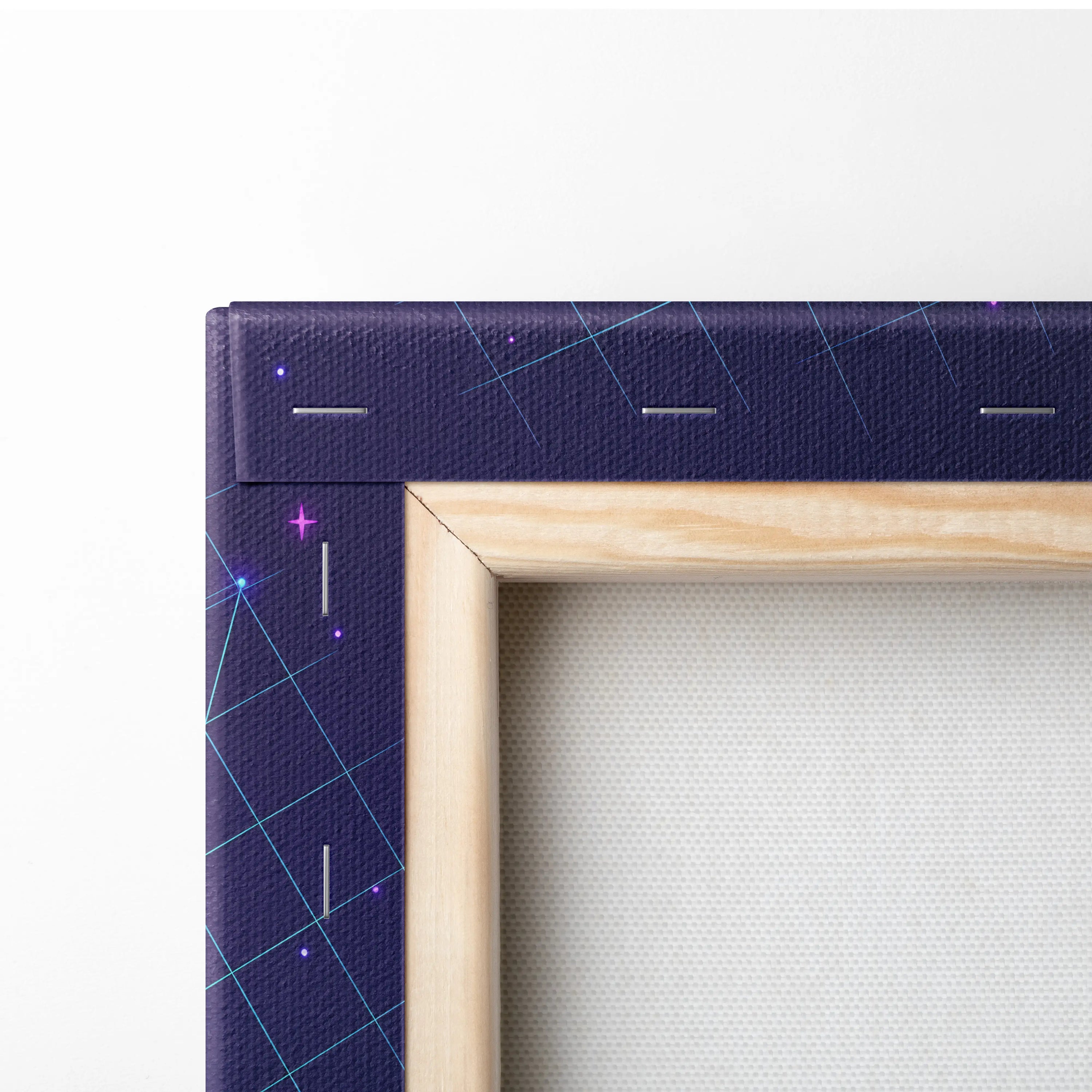 Neon Vaporwave Cityscape Canvas - Vaporwave Cityscape Neon Purple Living Room Retro Dreamy Neon Wall Art Canvas