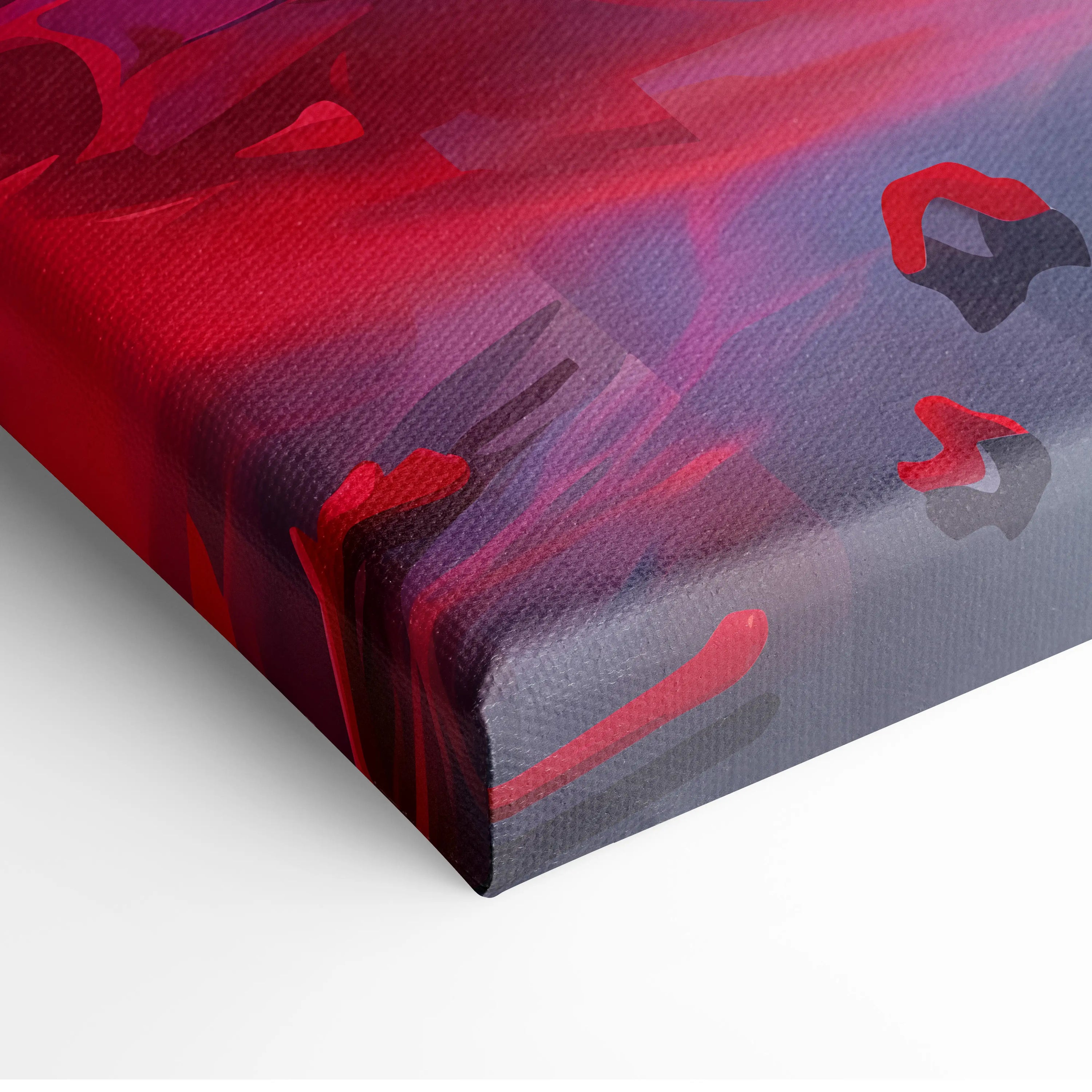 Neon Winged Vaporwave Canvas - Winged Neon Pink Blue Living Room Vaporwave Mystical Mood Retro Futurism Canvas