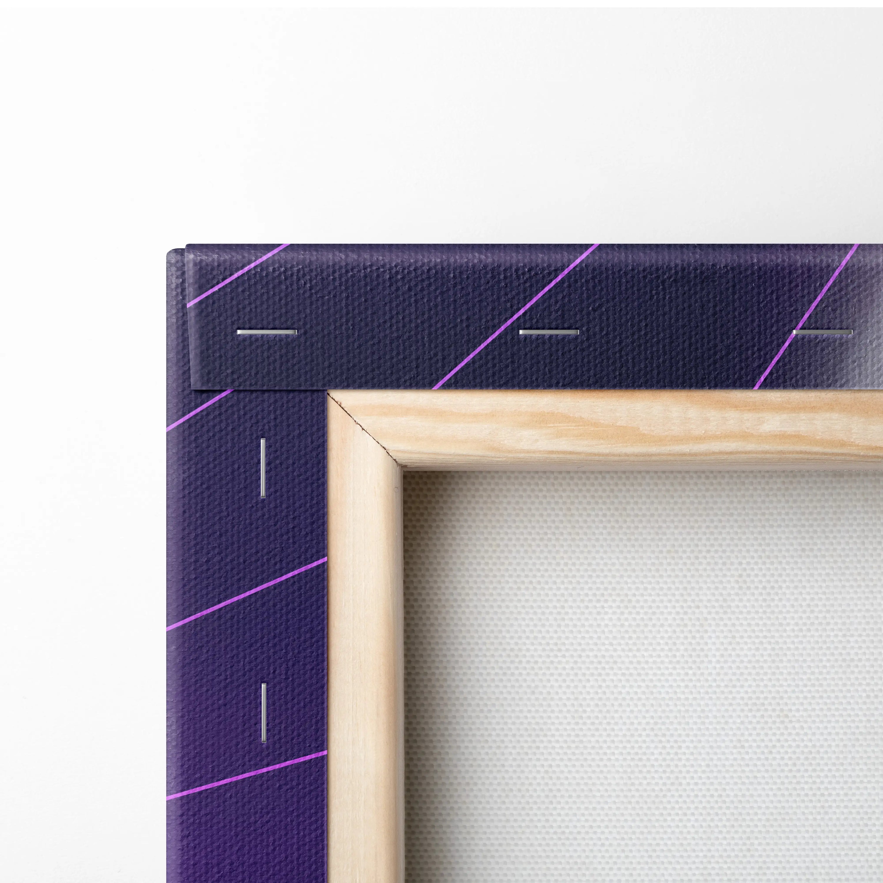 Vaporwave Neon Fantasy Canvas - Vaporwave Angel Neon Purple Living Room Retro-Futurism Dreamy Mystic Neo 80s Canvas