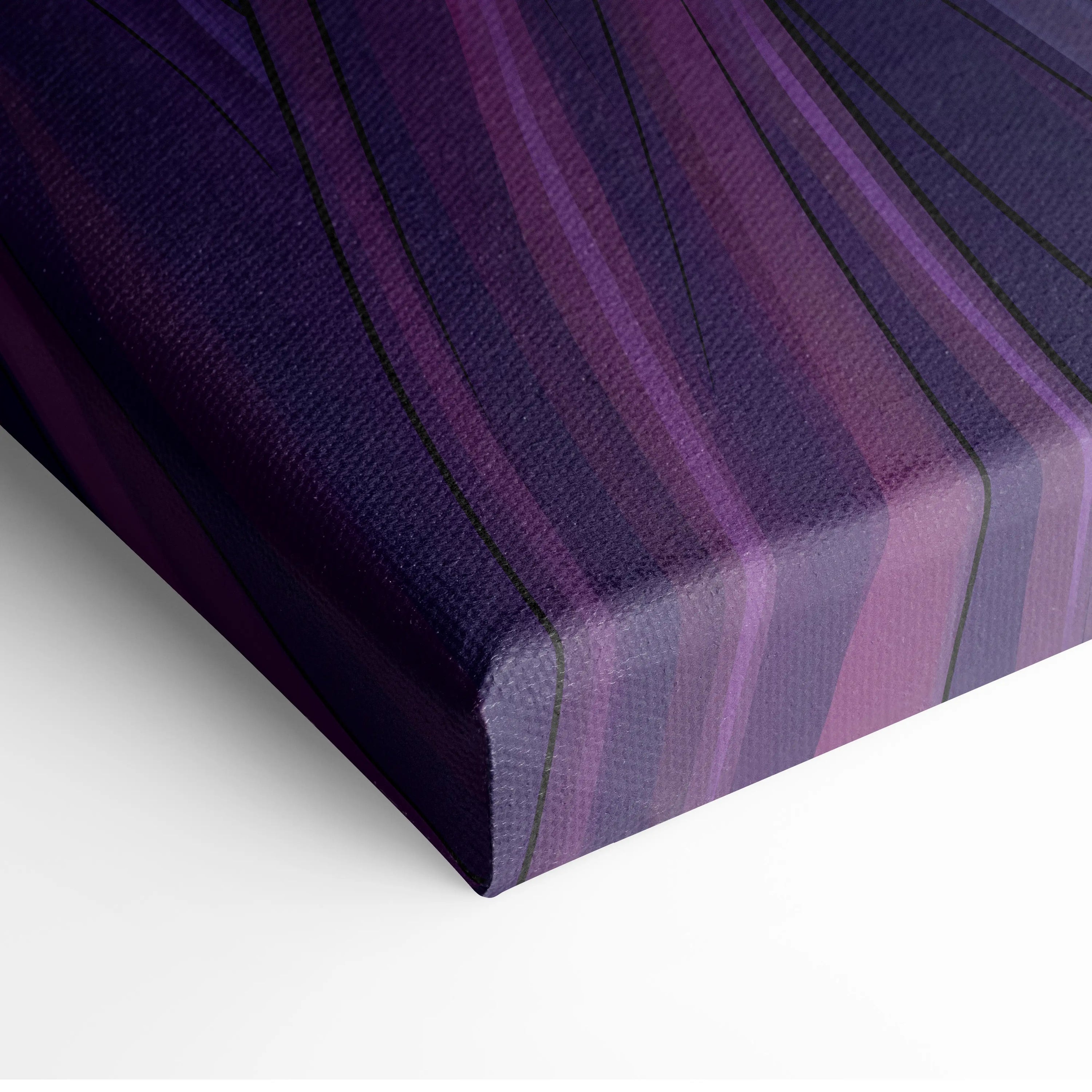 Vaporwave Neon Fantasy Canvas - Vaporwave Angel Neon Purple Living Room Retro-Futurism Dreamy Mystic Neo 80s Canvas