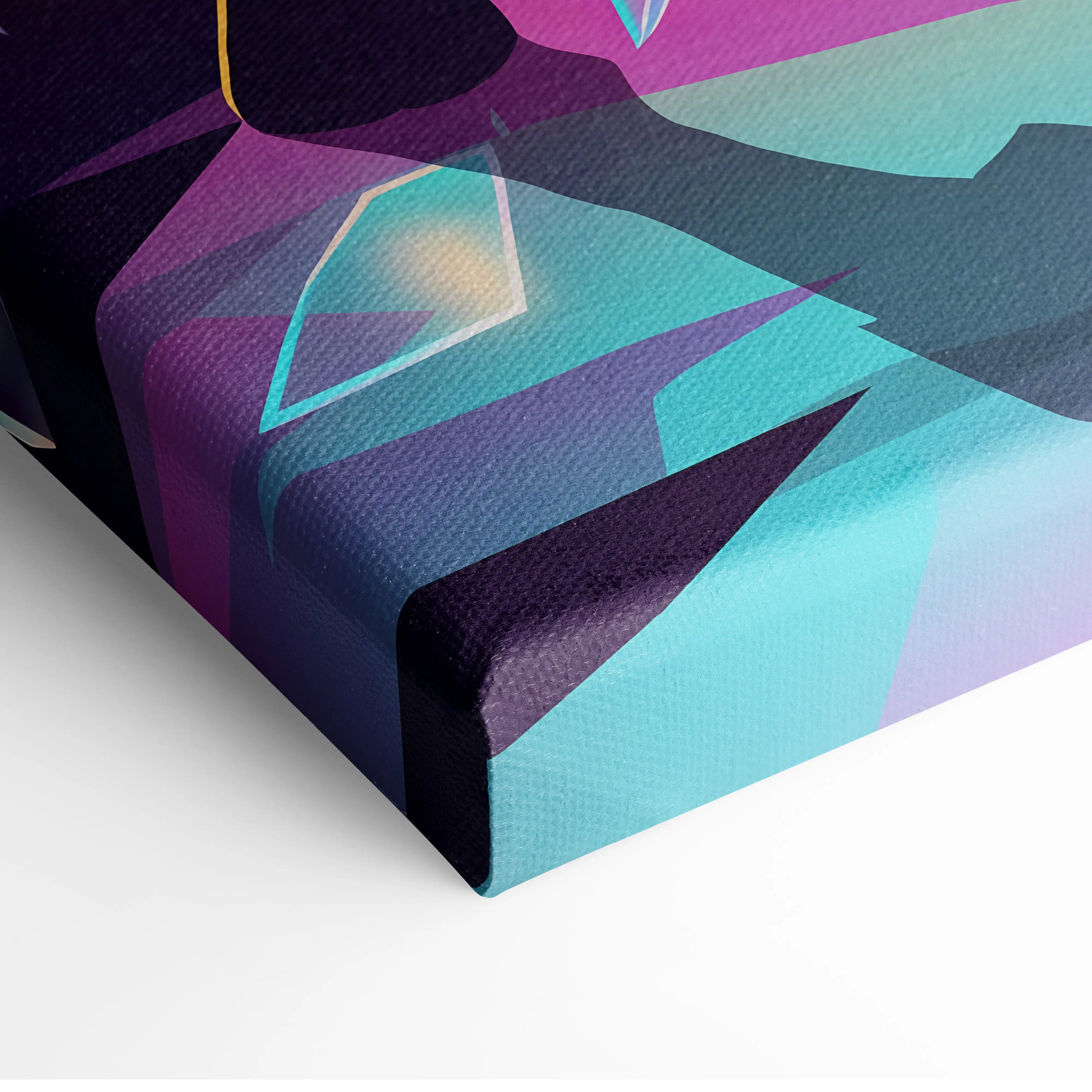 Vaporwave Neon Silhouette Canvas - Silhouette Neon Sunset Purple Living Room Vaporwave Dreamy Retro Neon Vaporwave Canvas