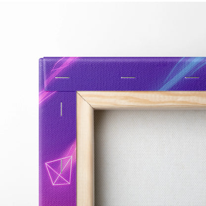 Vaporwave Neon Fantasy Canvas - Vaporwave Canvas Neon Pink Purple For Living Room Dreamscape Mystical Mood Canvas