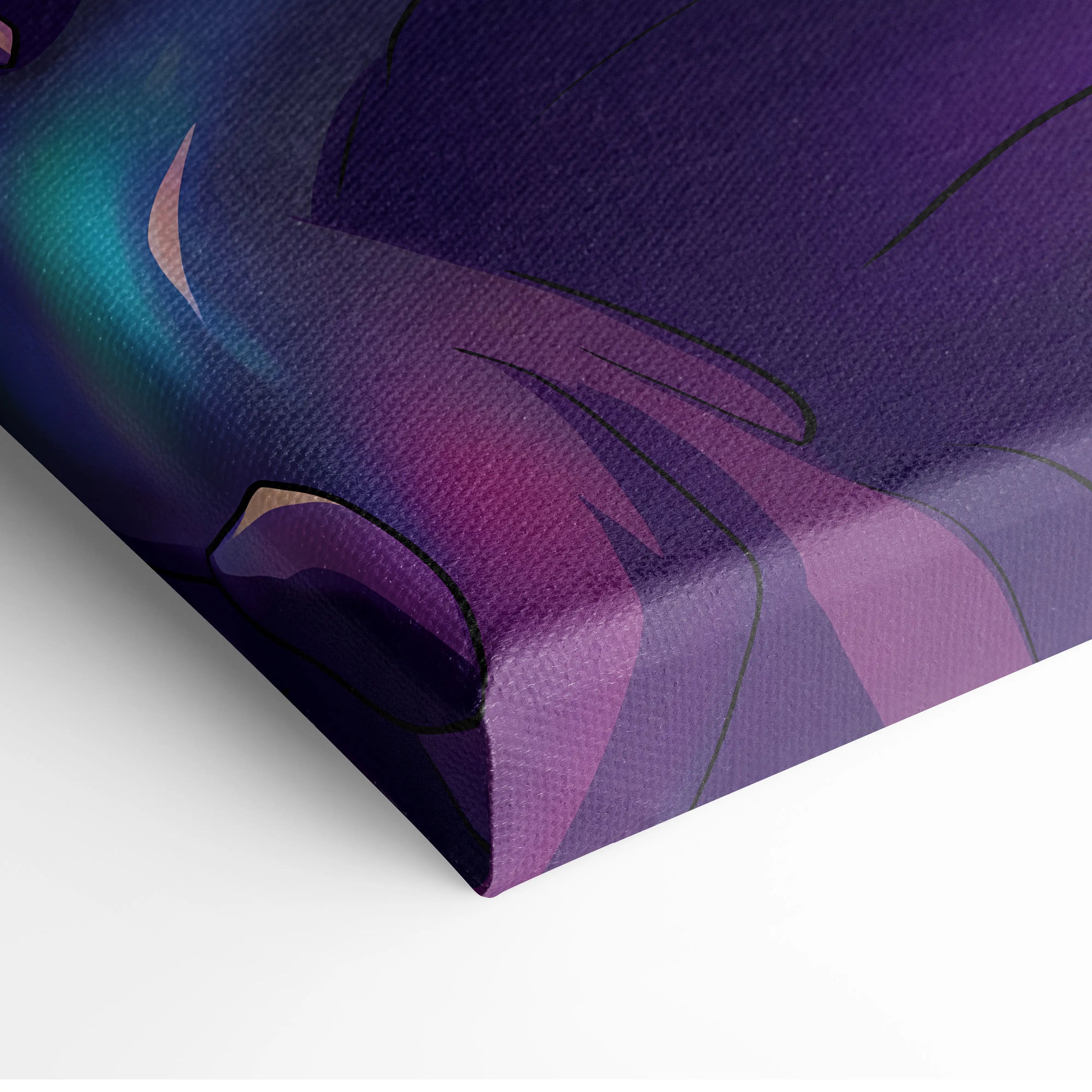 Vaporwave Neon Fantasy Canvas - Vaporwave Canvas Neon Pink Purple For Living Room Dreamscape Mystical Mood Canvas