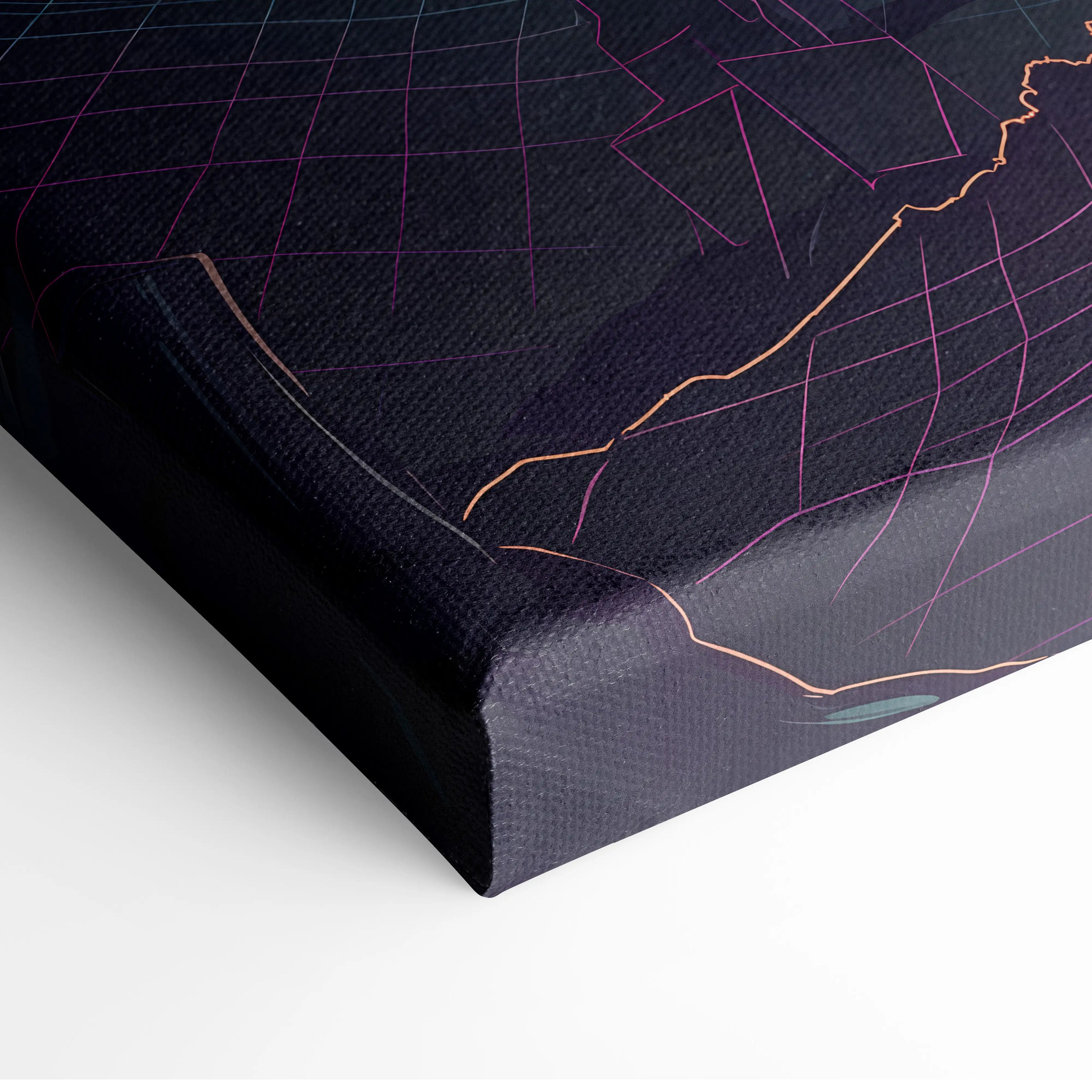 Vaporwave Phoenix Neon Canvas - Phoenix Neon Pink Purple Room Vaporwave Dreamy Neon Retro Synthwave Wall Art Canvas
