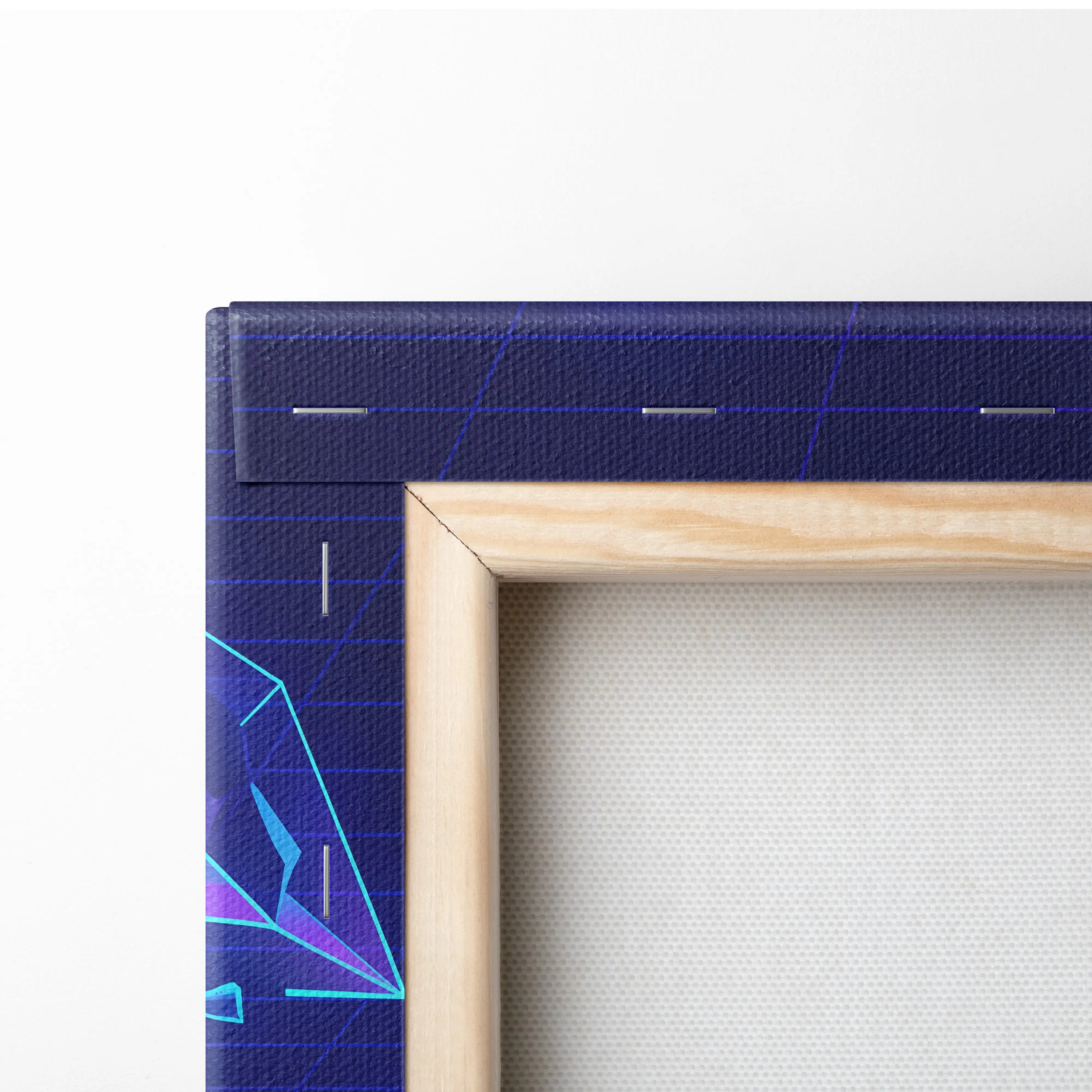 Vaporwave Neon Dragon Canvas - Dragon Neon Colors Pink Purple Living Room Vaporwave Mystical Mood Retro Futurism Canvas