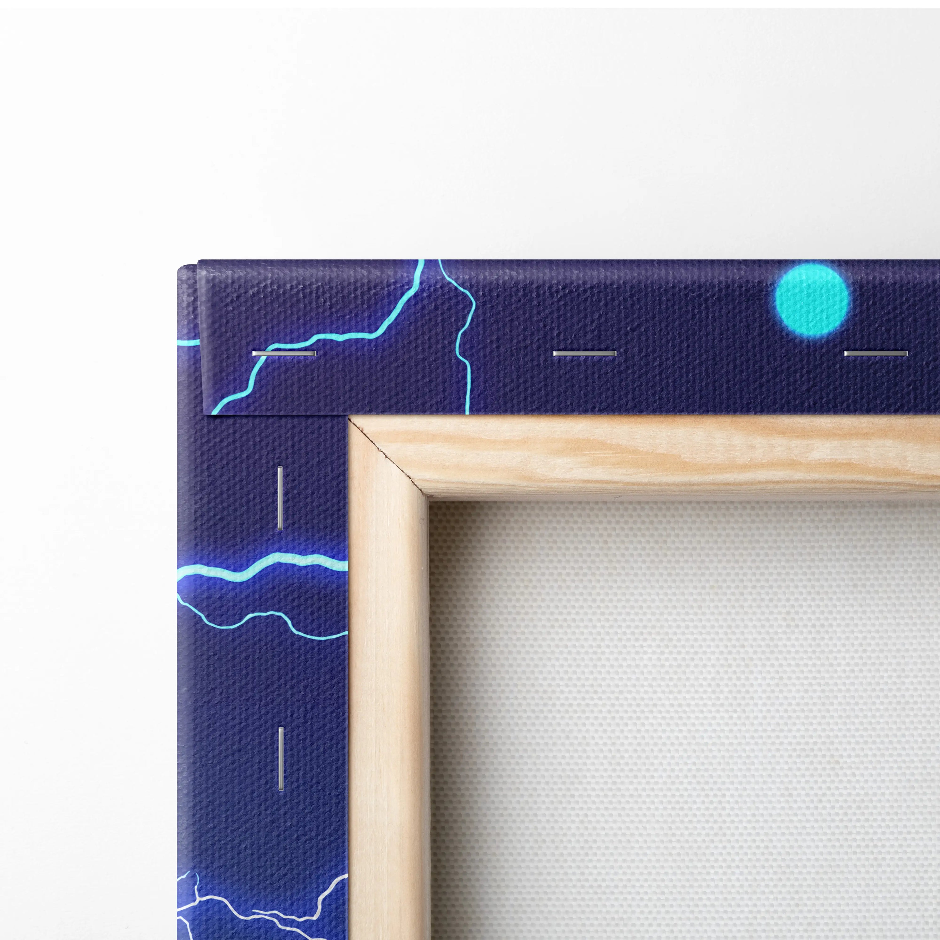 Vaporwave Neon Saga Canvas - Vaporwave Neon Art Purple Pink Blue Living Room Retro Dreamy Nostalgic Neon Decor Canvas